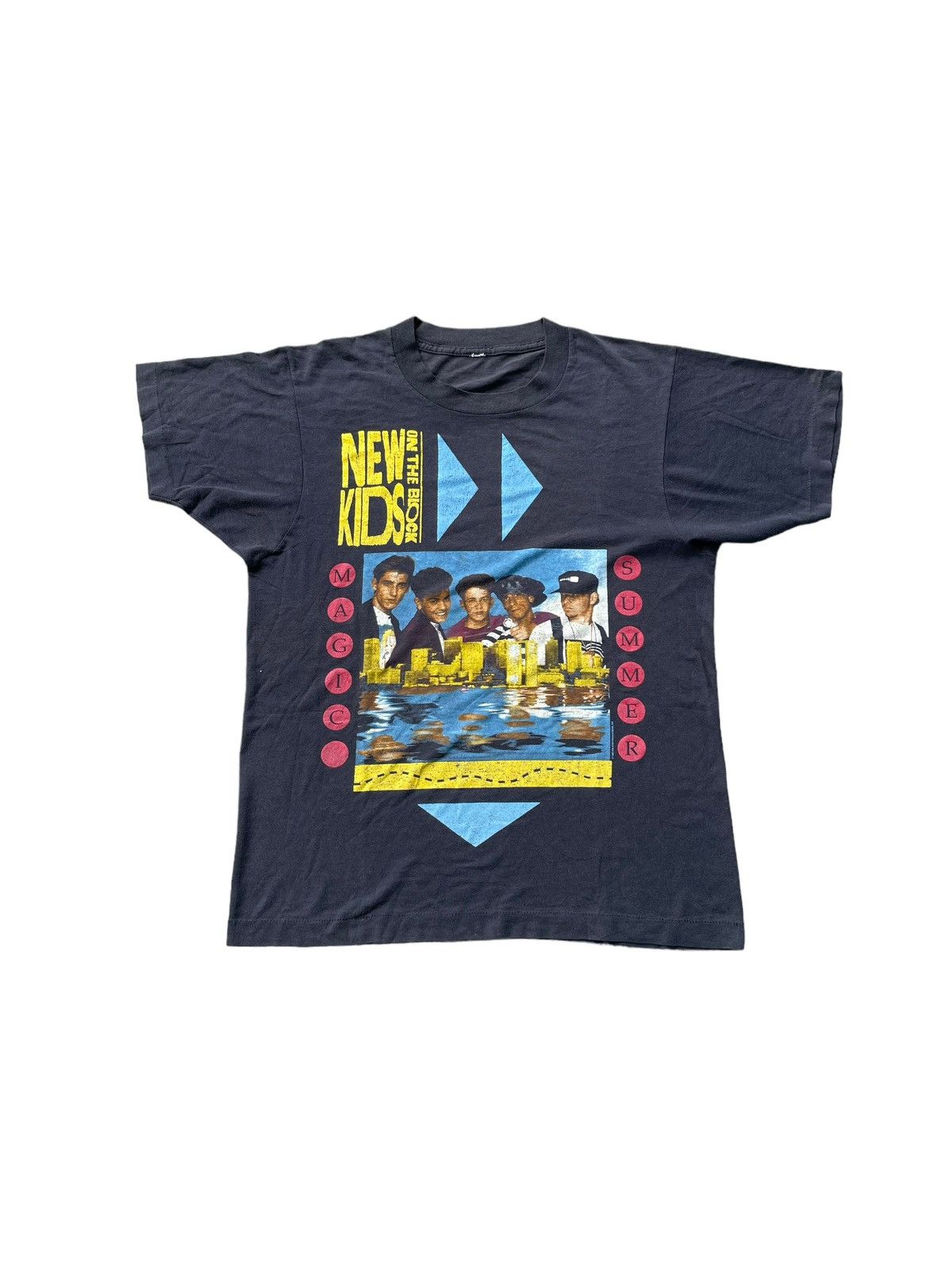 image of Band Tees x New Kids On The Block VTG 90’S New Kids On The Block Magic Summer Tour in Black (Size M