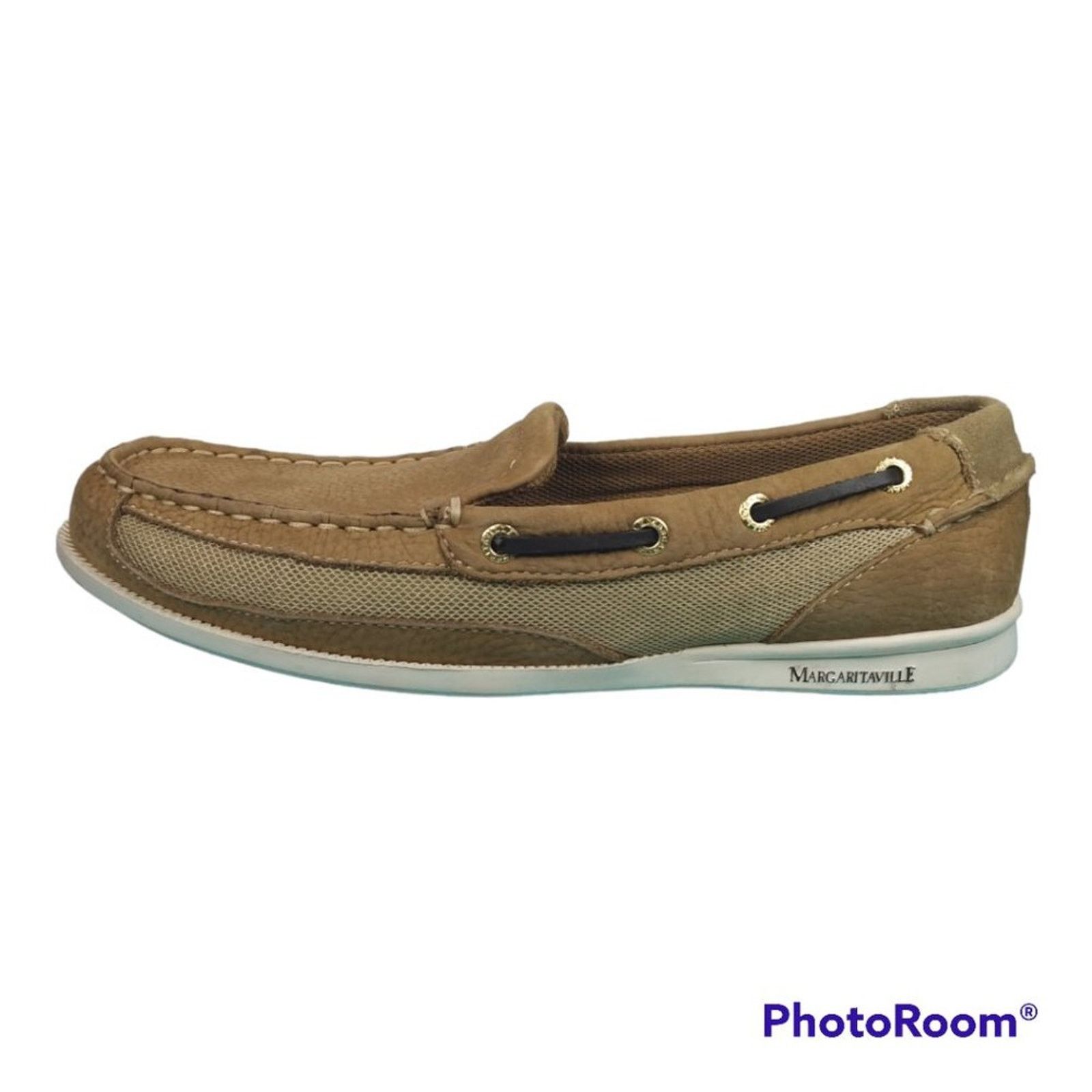 Other Margaritaville Cape Code Slip On Boat Shoes Tan Womens 9.5 Size US 9.5 / IT 39.5 - 2 Thumbnail