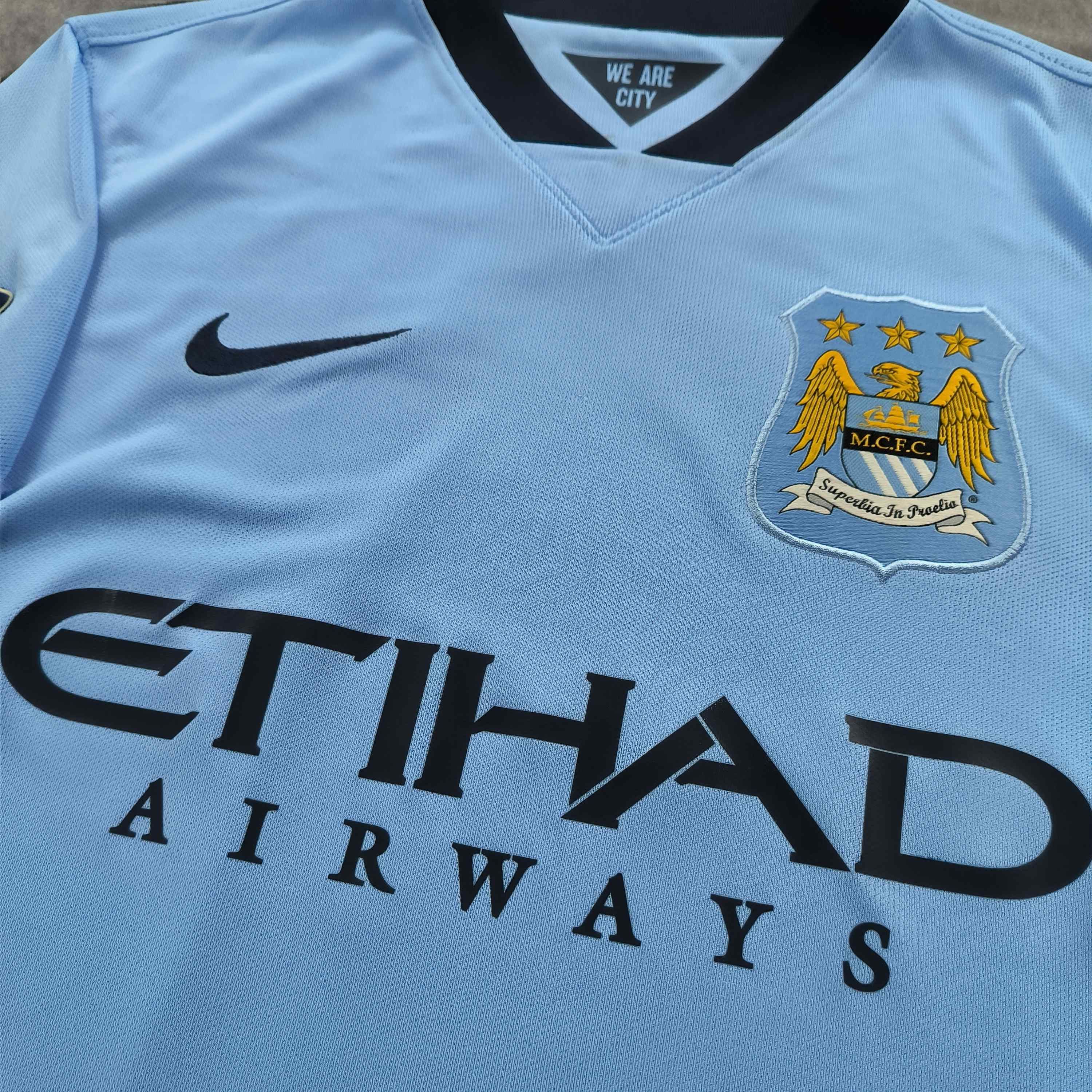Nike Manchester City 2014-15 Nike home Kompany football jersey S Size US S / EU 44-46 / 1 - 3 Thumbnail