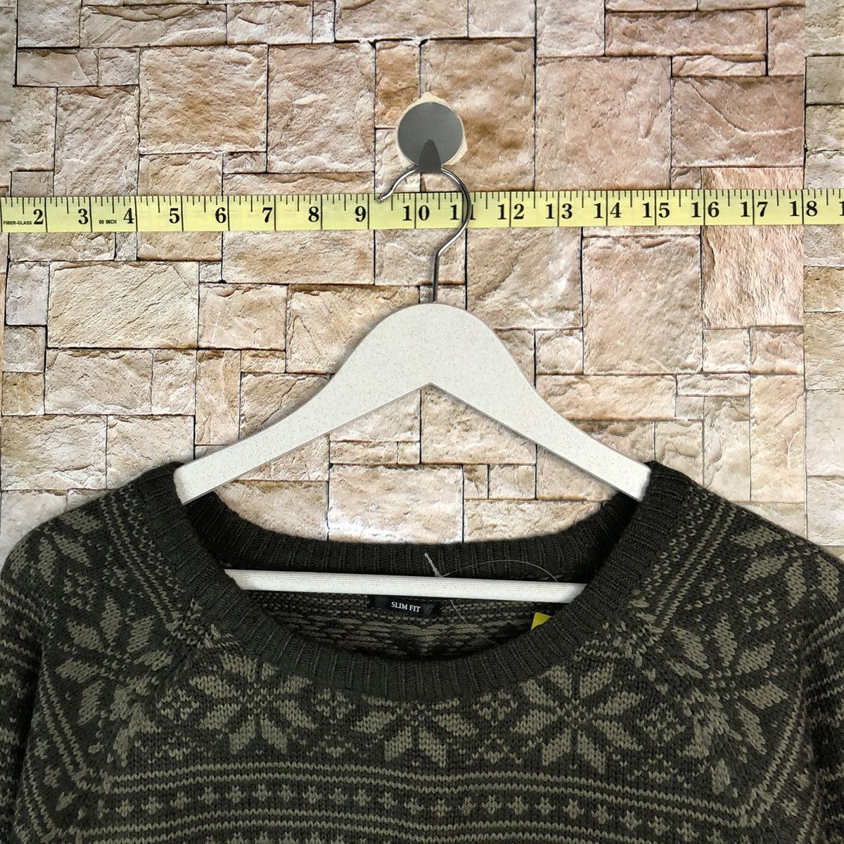 George × Homespun Knitwear × Japanese Brand George slim fit art design Brown Knitwear #A1102 Size US M / EU 48-50 / 2 - 4 Thumbnail