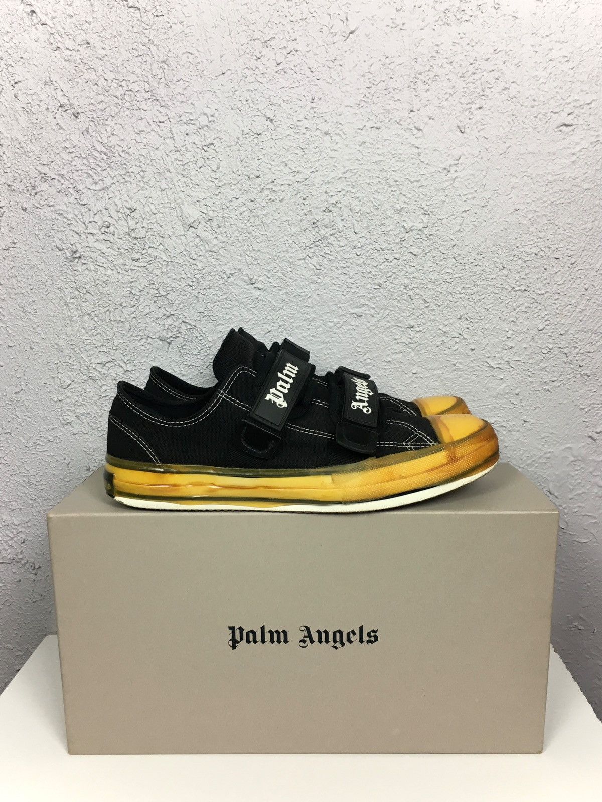 Luxury Palm Angels Streetwear shoes PALM ANGELS Velcro Vulcanized Logo Sneakers highend Grailed