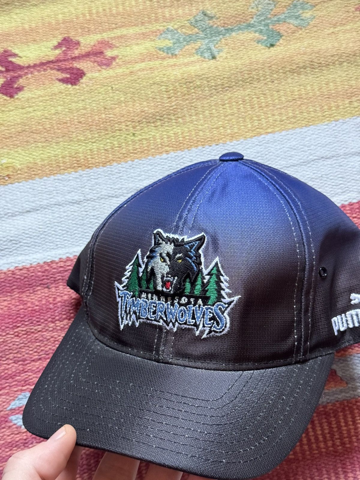 NBA Vintage Timber Wolves NBA Basketball Hat Size ONE SIZE - 2 Thumbnail