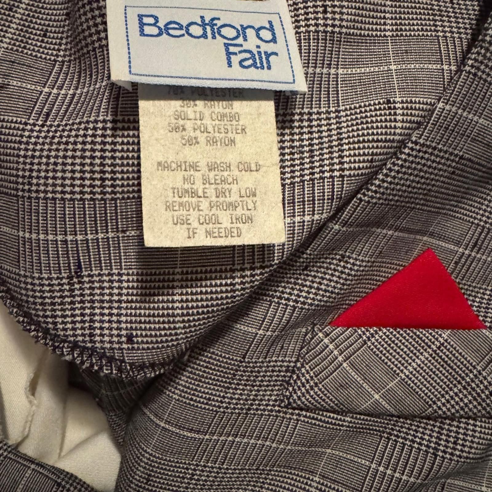 Designer Chic Bedford Fair Plaid Jumpsuit Size L / US 10 / IT 46 - 3 Thumbnail