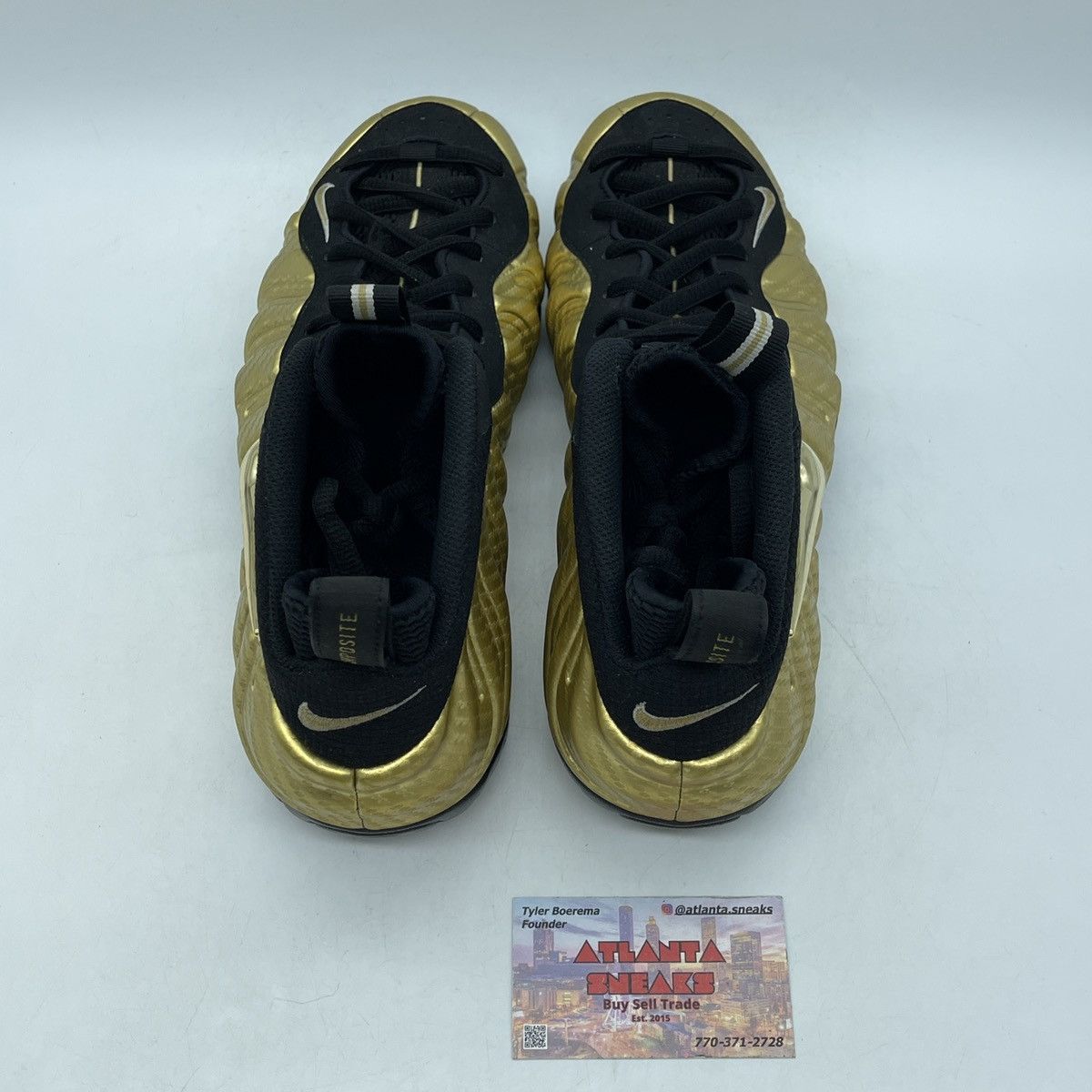 Nike Air foamposite metal gold Size US 8.5 / EU 41-42 - 6 Thumbnail