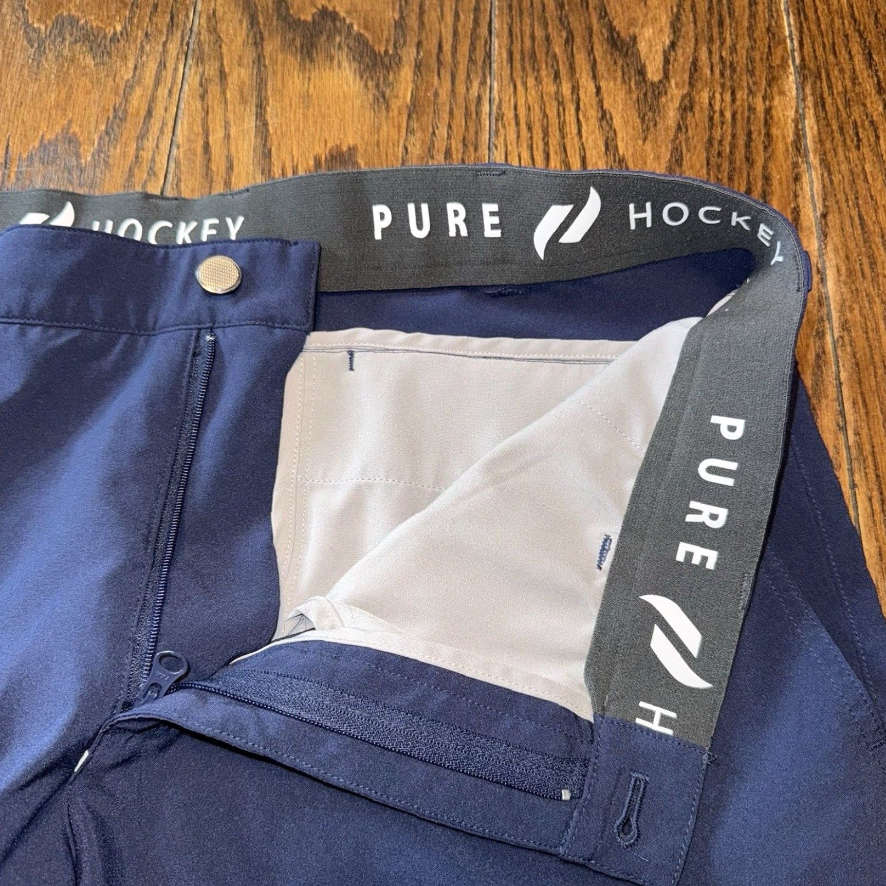 Vintage Pure Hockey Offseason Tech Shorts 2.0 Men’s Size 34 Navy Blue Stretch Golf Shorts Size US 34 / EU 50 - 2 Thumbnail