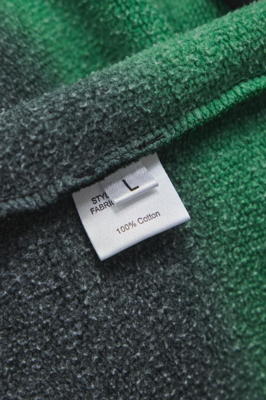 Raf Simons Raf Simons SS12 Black/Green Dip Dye Ombre Sweatshirt Size US L / EU 52-54 / 3 - 7 Thumbnail