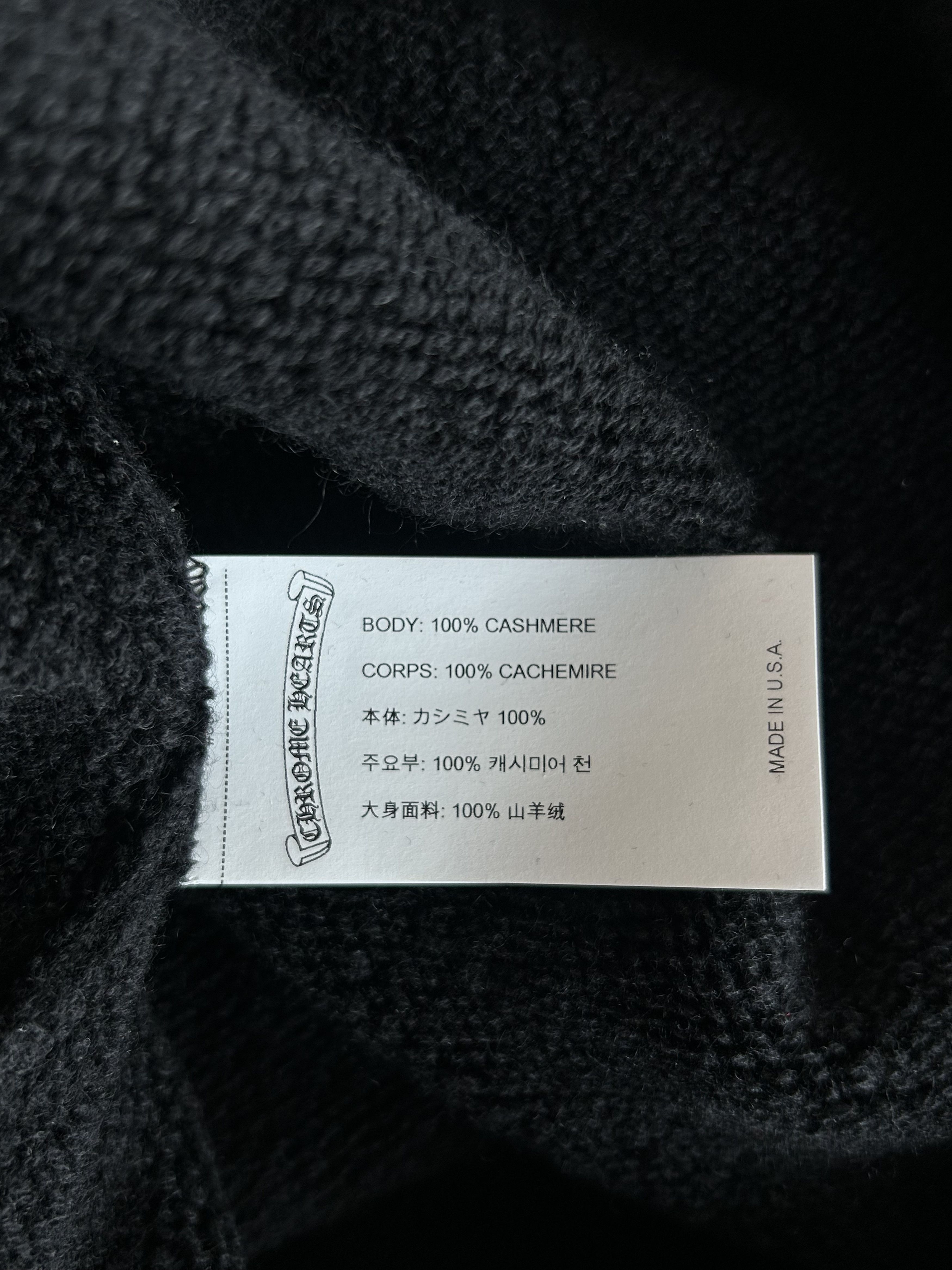 Chrome Hearts Black & White Floral Cashmere Sweater $4,500.00 Size US XL / EU 56 / 4 - 4 Thumbnail
