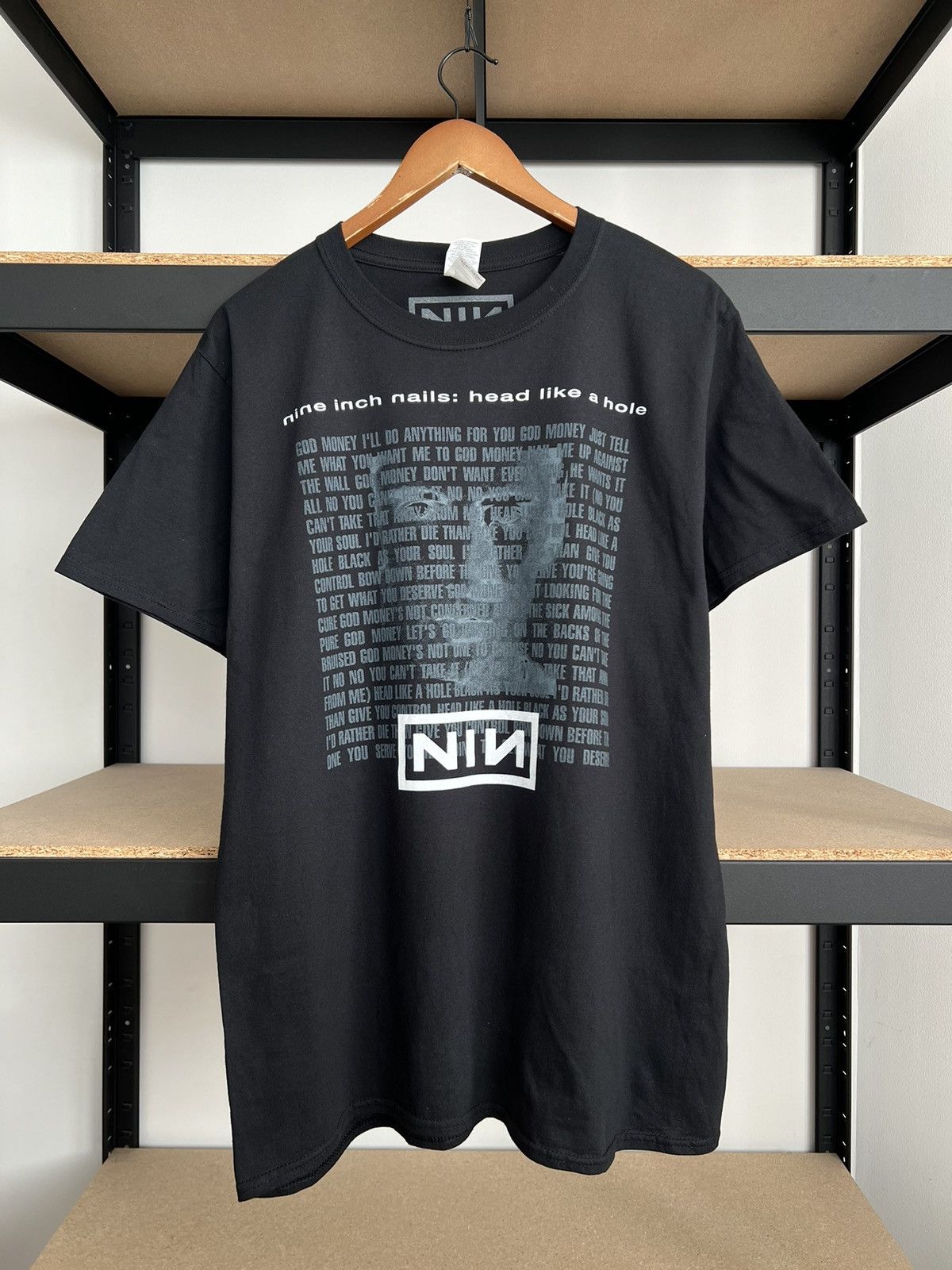 Band Tees Vintage 2021 Nine Inch Nails Nin Head Like A Hole T-shirt Size US L / EU 52-54 / 3 - 2 Thumbnail
