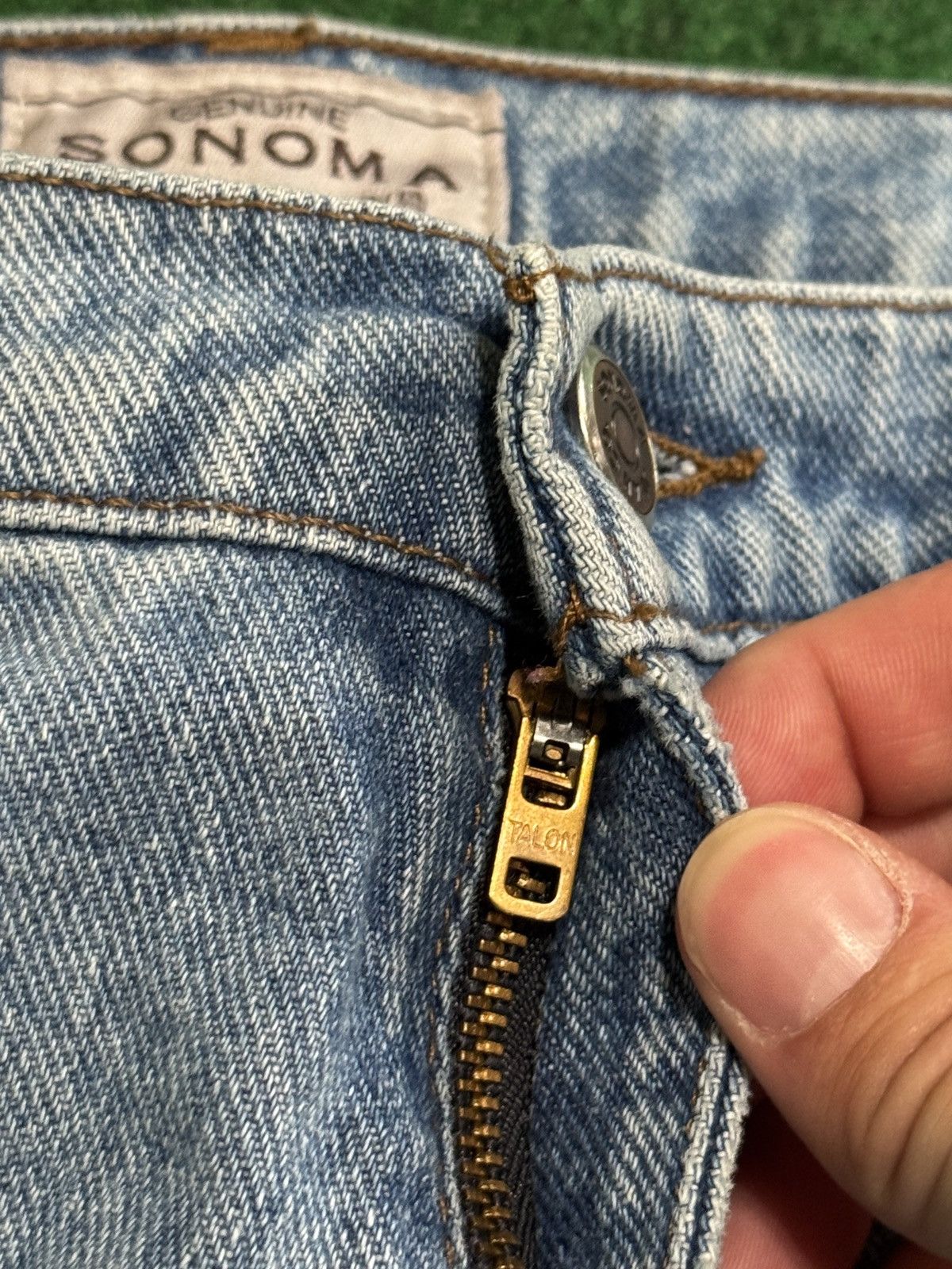 Sonoma Vtg 70s Sonoma Bootcut Flare 36x30 Distressed Jeans Size US 36 / EU 52 - 3 Thumbnail