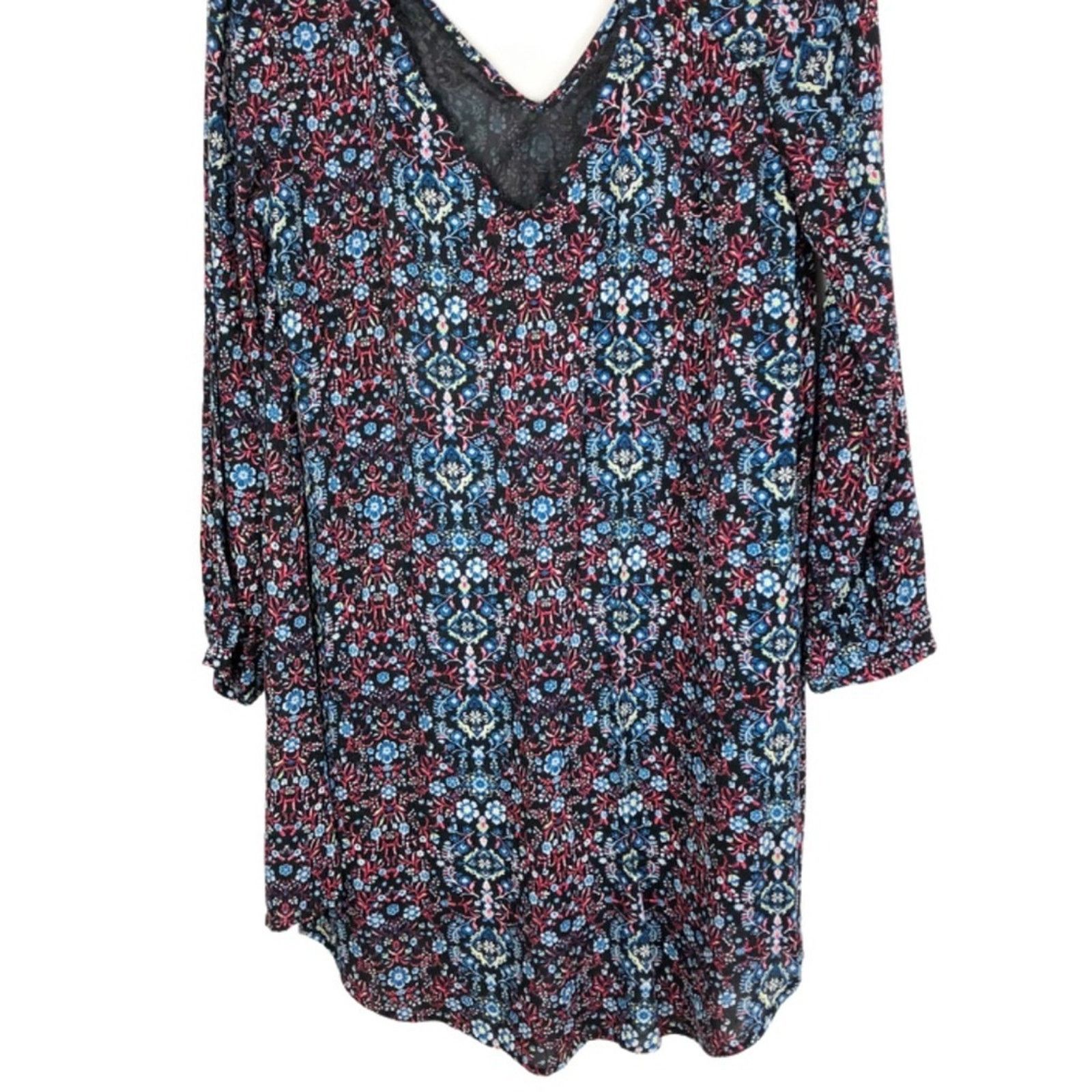 Nordstrom Lush Women’s Floral Back Cut Out Mini Boho Patterned Dress Size S / US 4 / IT 40 - 8 Thumbnail