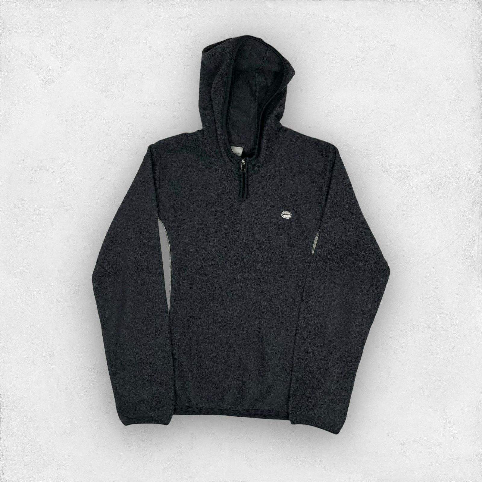 Nike × Vintage Nike Women's Gray Fleece Lined Long Sleeve 1/4 Zip Hoodie M Size M / US 6-8 / IT 42-44 - 1 Thumbnail