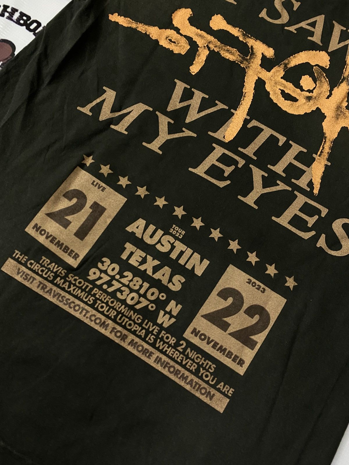 Travis Scott TRAVIS SCOTT UTOPIA TOUR TEE. Size US S / EU 44-46 / 1 - 11 Thumbnail