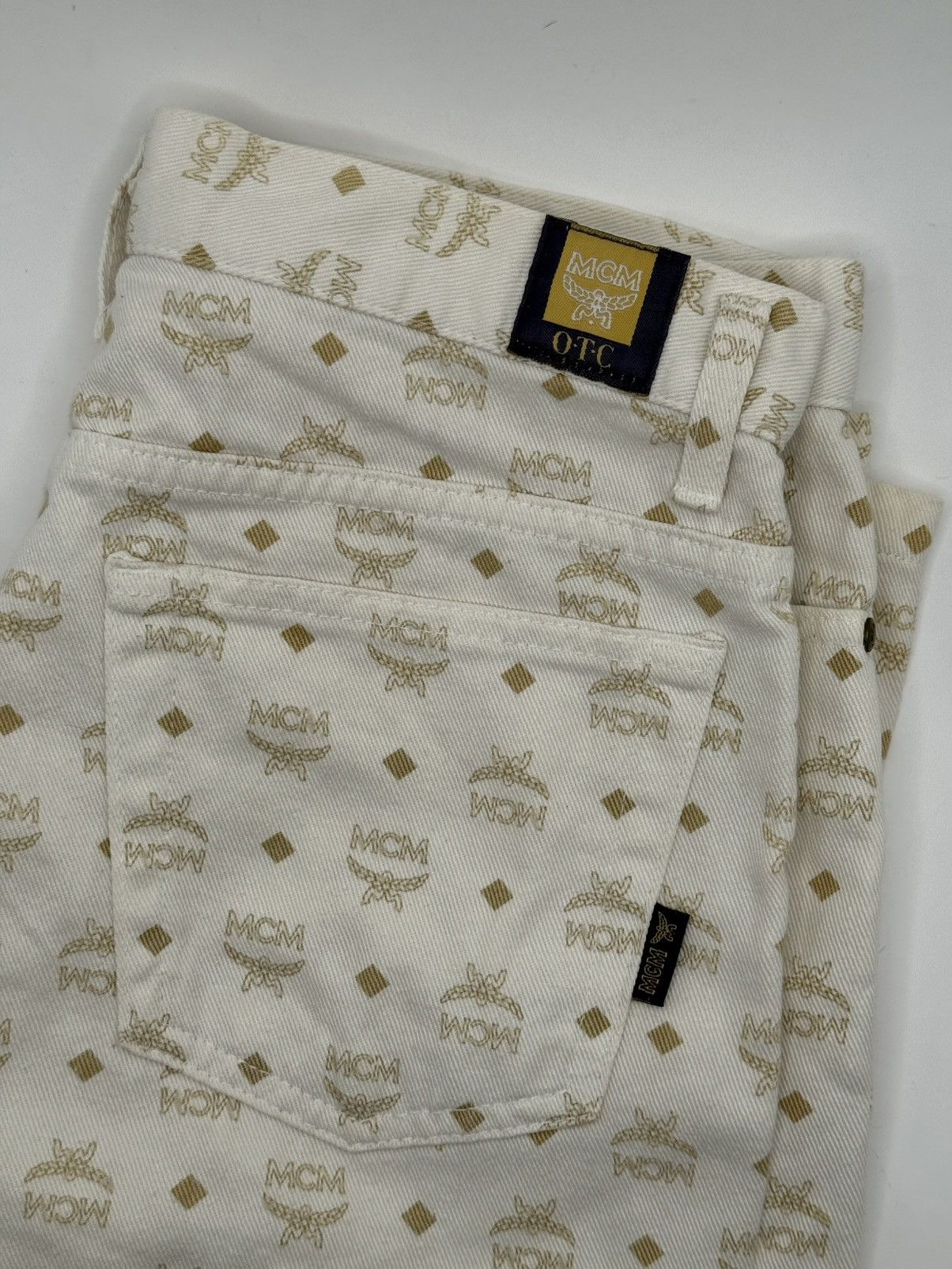 MCM Vintage Mcm O.T.C fullprint Monogram Jeans Size 28" / US 6 / IT 42 - 2 Thumbnail
