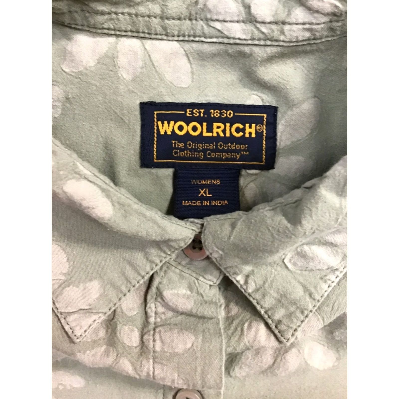 Vintage VINTAGE Woolrich Button-Up Shirt Womens Medium Green Floral 1954 Women’s XL Like New Size M / US 6-8 / IT 42-44 - 3 Thumbnail