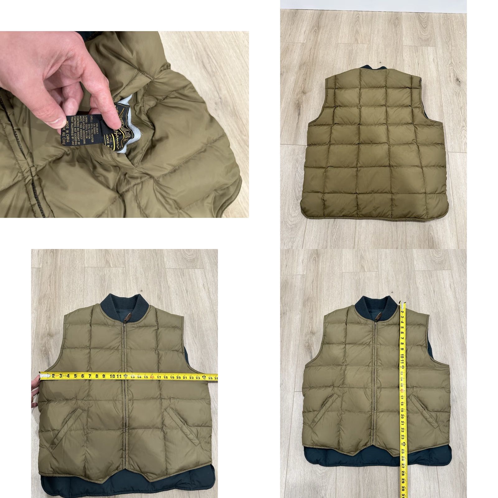 Eddie Bauer VINTAGE Eddie Bauer Reversible Down Vest Mens L Green Beige Quilted Puffer Shirt Size US L / EU 52-54 / 3 - 8 Thumbnail