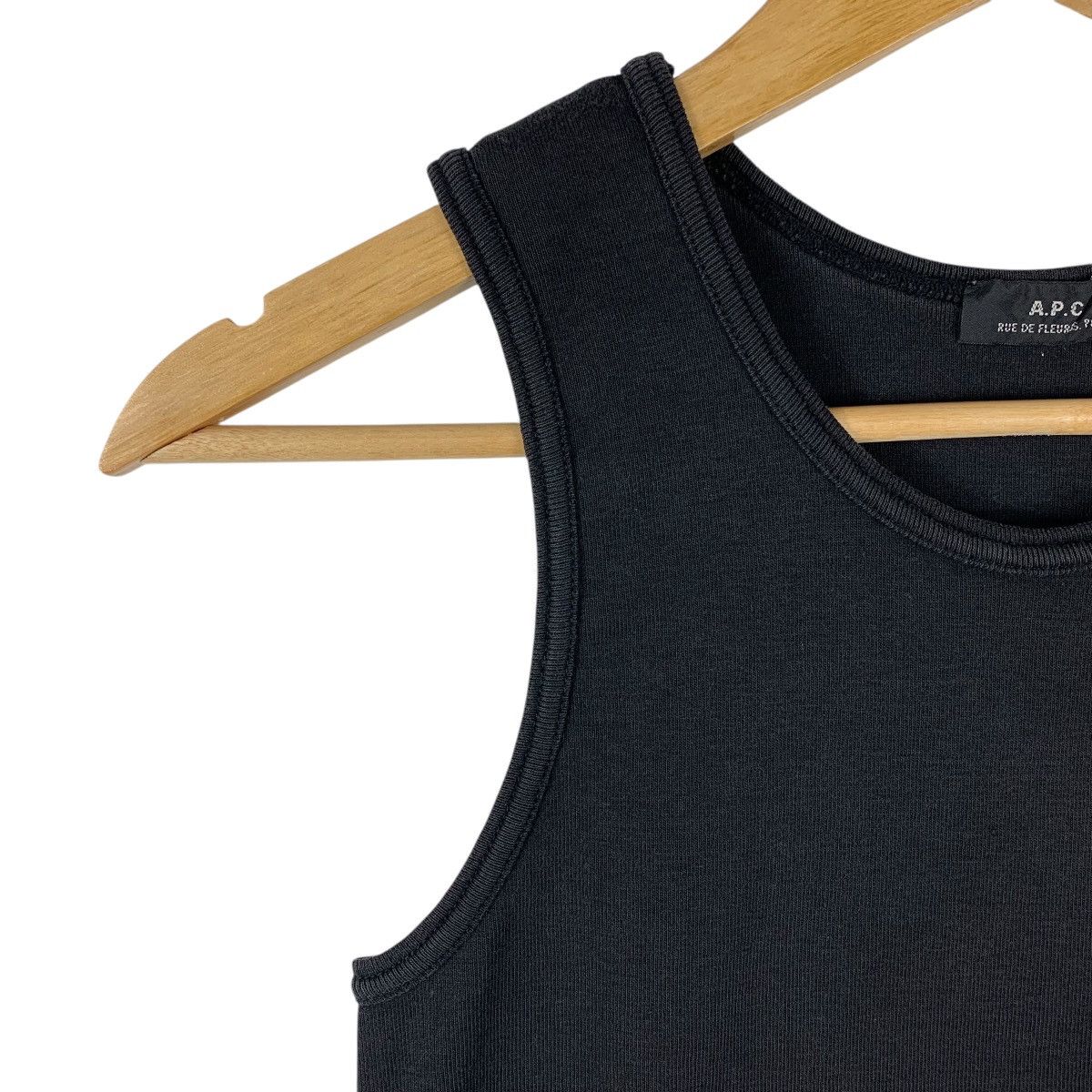 A.P.C. Vintage A.P.C. Rue de Fleurus Paris Ribbed Tank Top Size L / US 10 / IT 46 - 6 Thumbnail