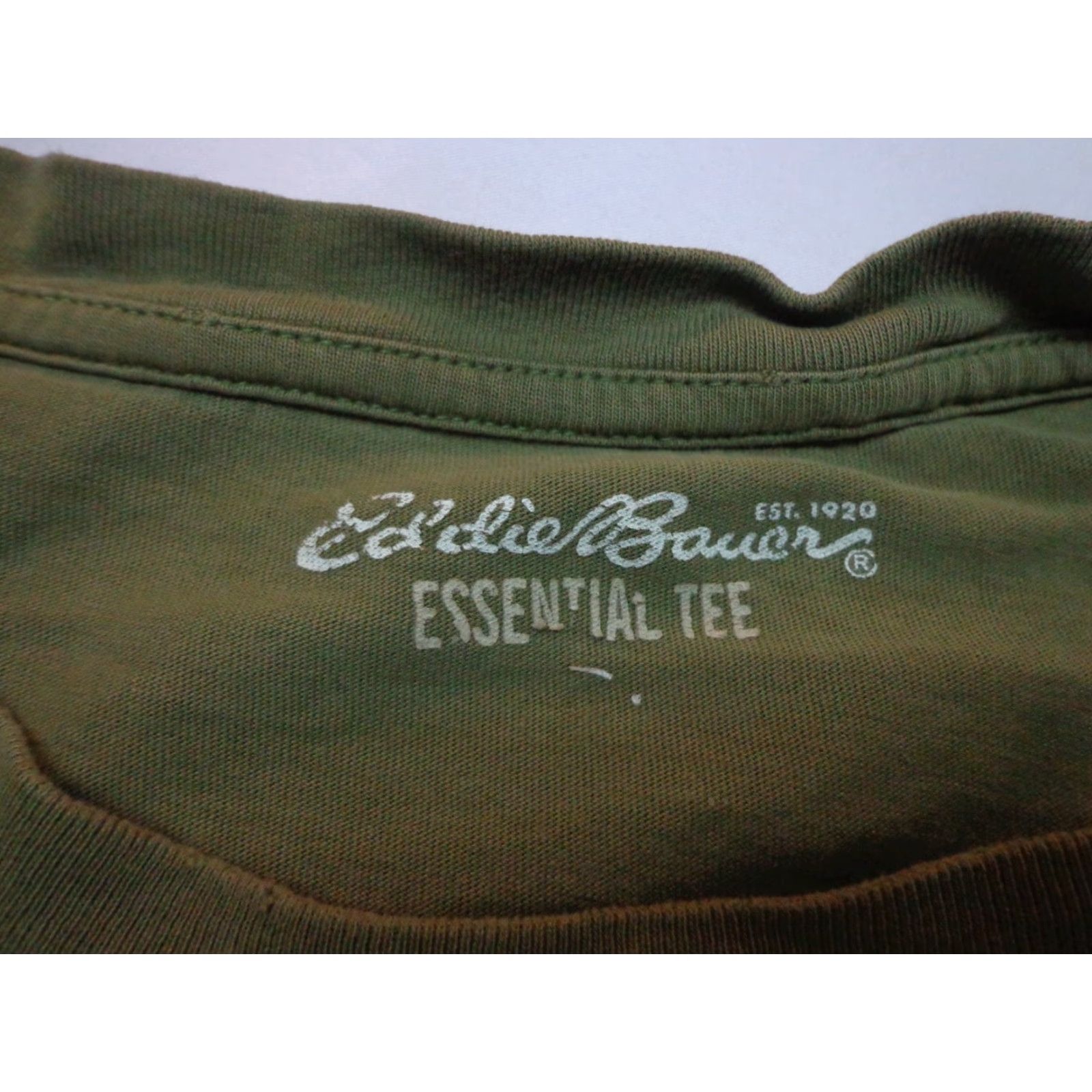 Eddie Bauer Eddie Bauer T Shirt Mens XL Green Essential Tee Logo Classic Outdoor Modern Short Sleeve Crew Neck Regular Fit, All Seasons, Easy Care, Size XL Mens Size US XL / EU 56 / 4 - 3 Thumbnail
