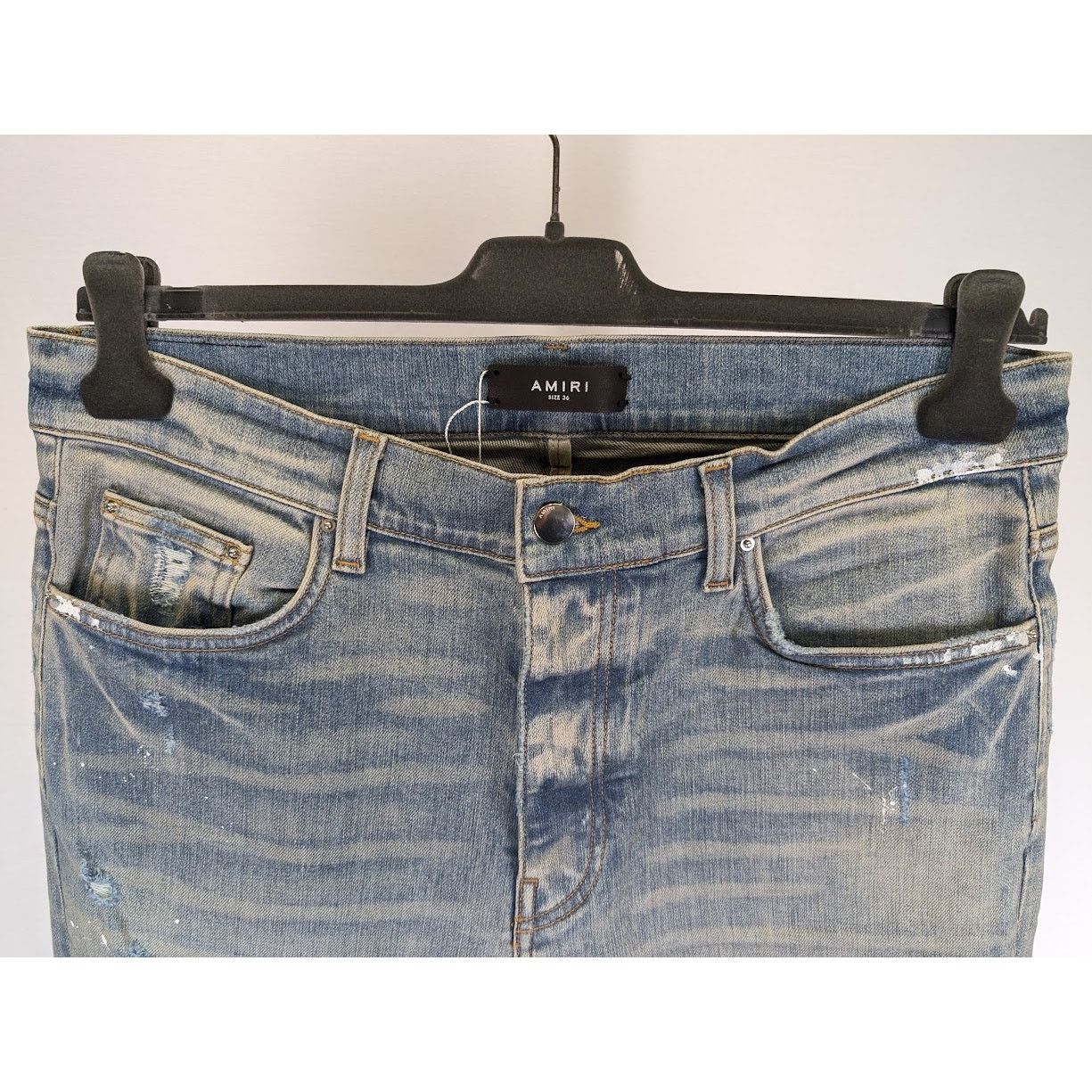 Amiri o1rshd1 MX1 Plaid Jeans in Clay Indigo Size US 36 / EU 52 - 11 Thumbnail
