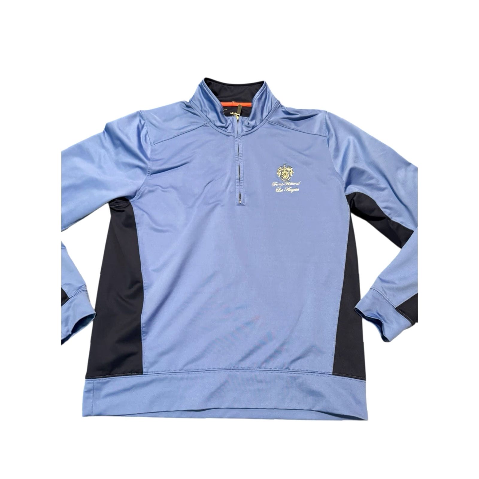 Vintage F&G Tech Trump National LA Pullover Mens Blue 1/2 Zip Golf Performance Stretch M - Regular, Breathable, Lightweight, Standout Golf Apparel Size US M / EU 48-50 / 2 - 2 Thumbnail
