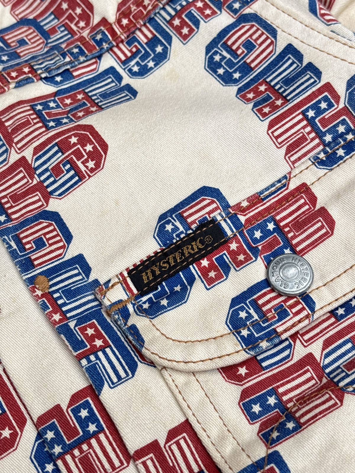 Designer × Hysteric Glamour × Japanese Brand Hysteric Glamour KINKY American Flag Pleated Front Western Size US M / EU 48-50 / 2 - 5 Thumbnail