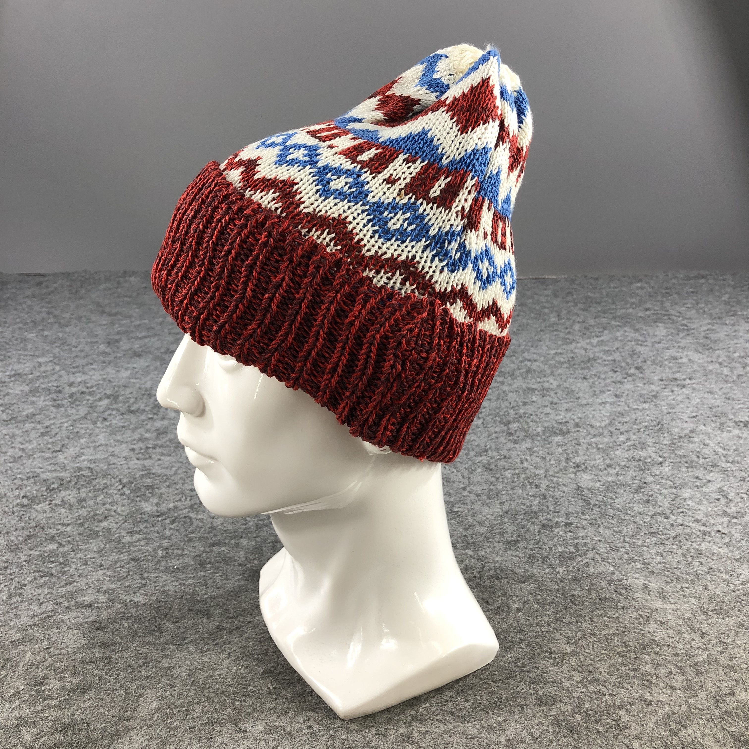 Vintage Unknown Kris Herman Fair Isle Beanie Snowcap Snow Hat B402 Size ONE SIZE - 2 Thumbnail