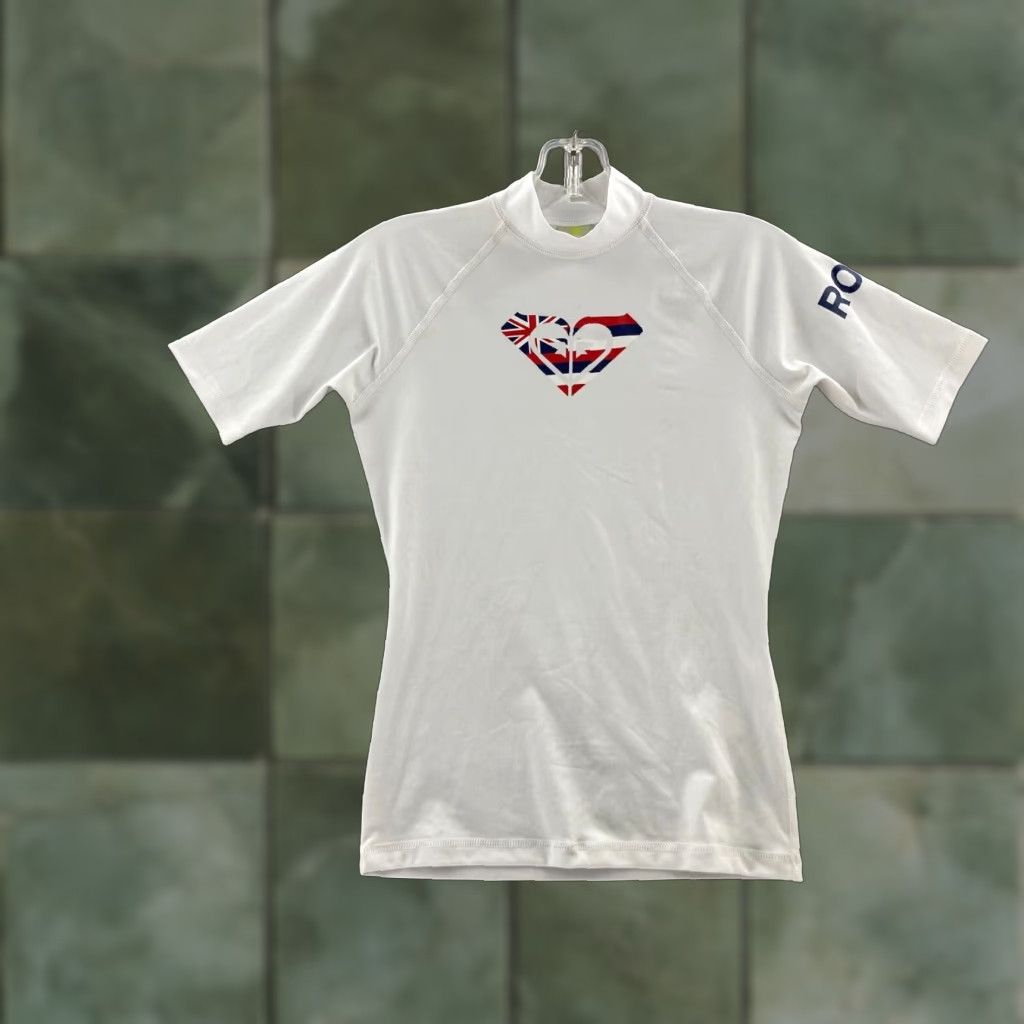 Vintage ROXY Compression Shirt Womens 6 White Size M / US 6-8 / IT 42-44 - 1 Thumbnail