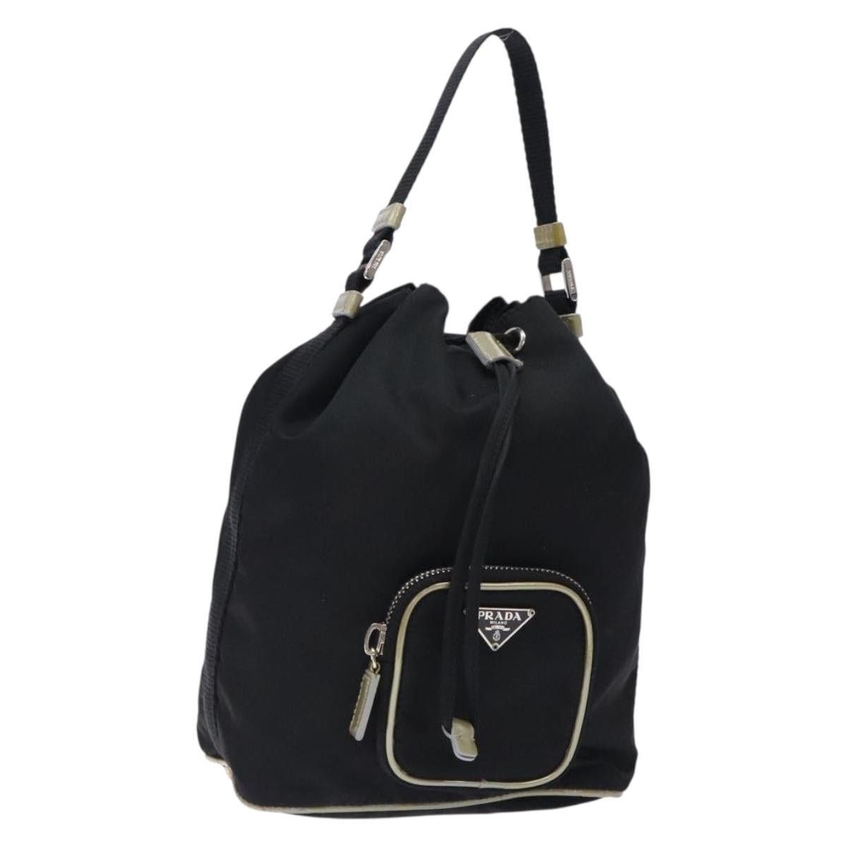 Prada PRADA Hand Bag Nylon Black Silver Size ONE SIZE - 1 Thumbnail