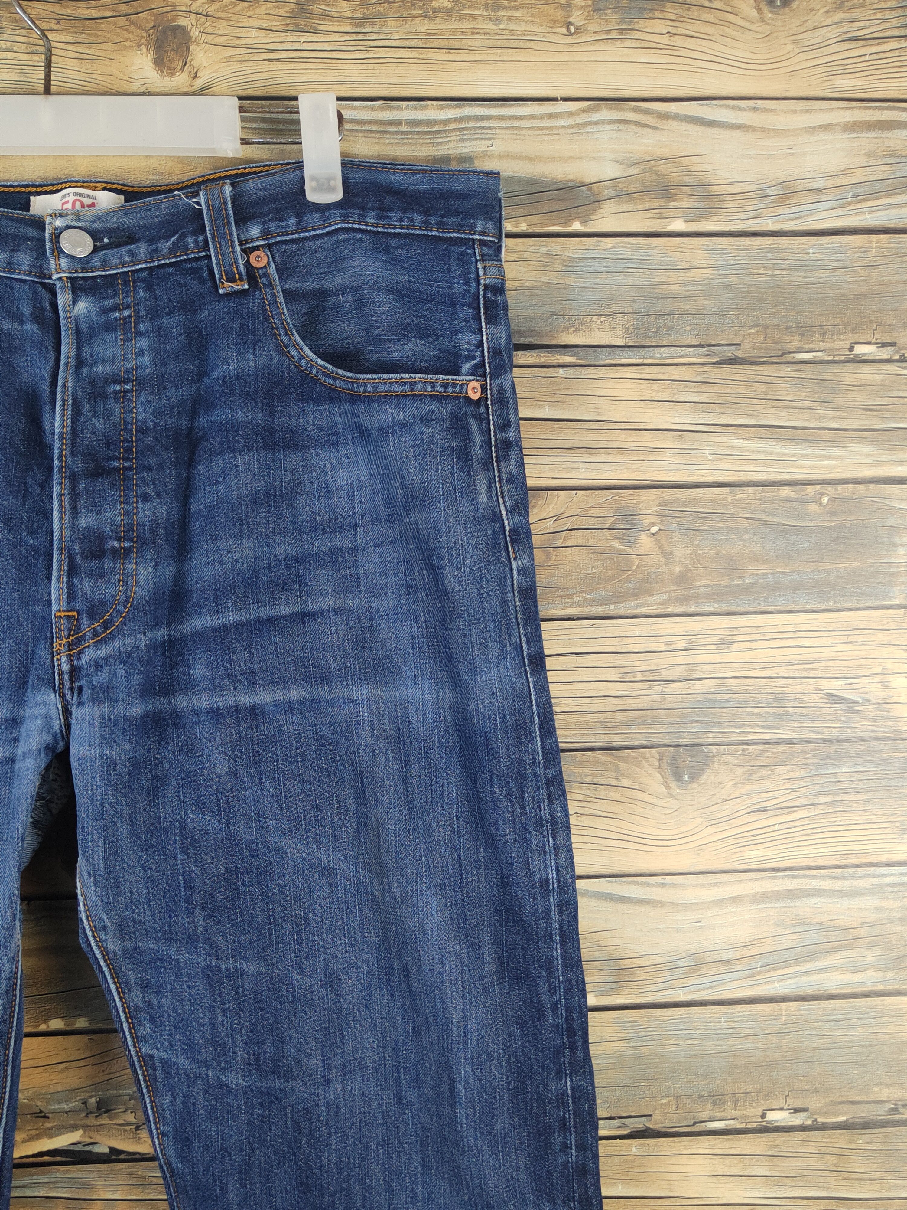 Levi's 501 Levi's Blue Distressed Ripped Jeans #W2266 Size US 36 / EU 52 - 5 Thumbnail