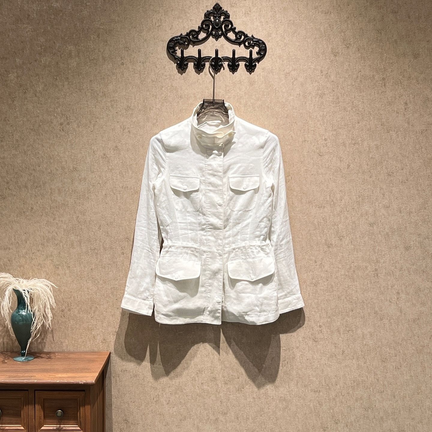 Loro Piana Loro Piana Linen Utility Jacket White Size 38 Size XS / US 0-2 / IT 36-38 - 1 Thumbnail