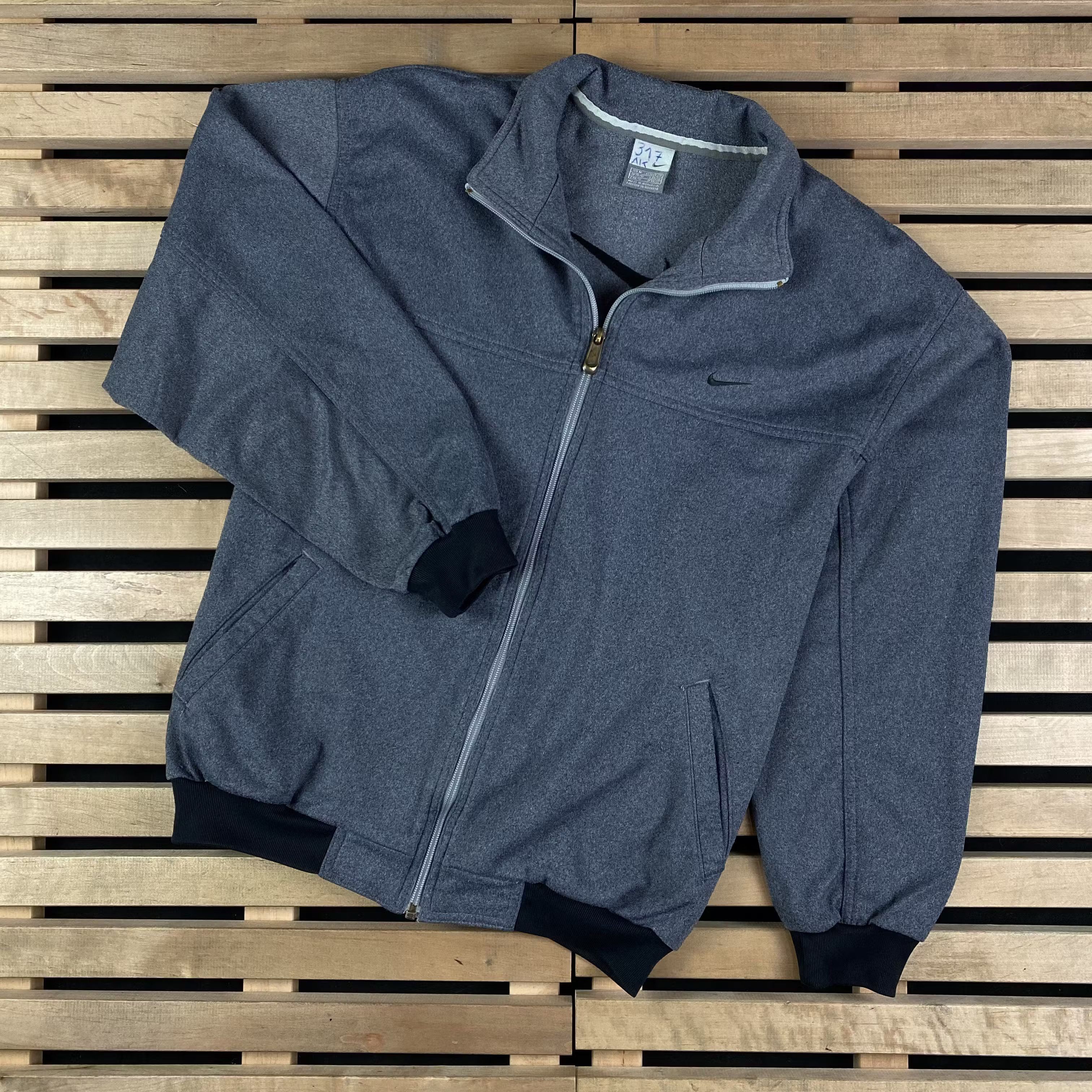 Nike × Vintage Mens Zip Track Bomber Nike Vintage Size M Size US M / EU 48-50 / 2 - 1 Thumbnail
