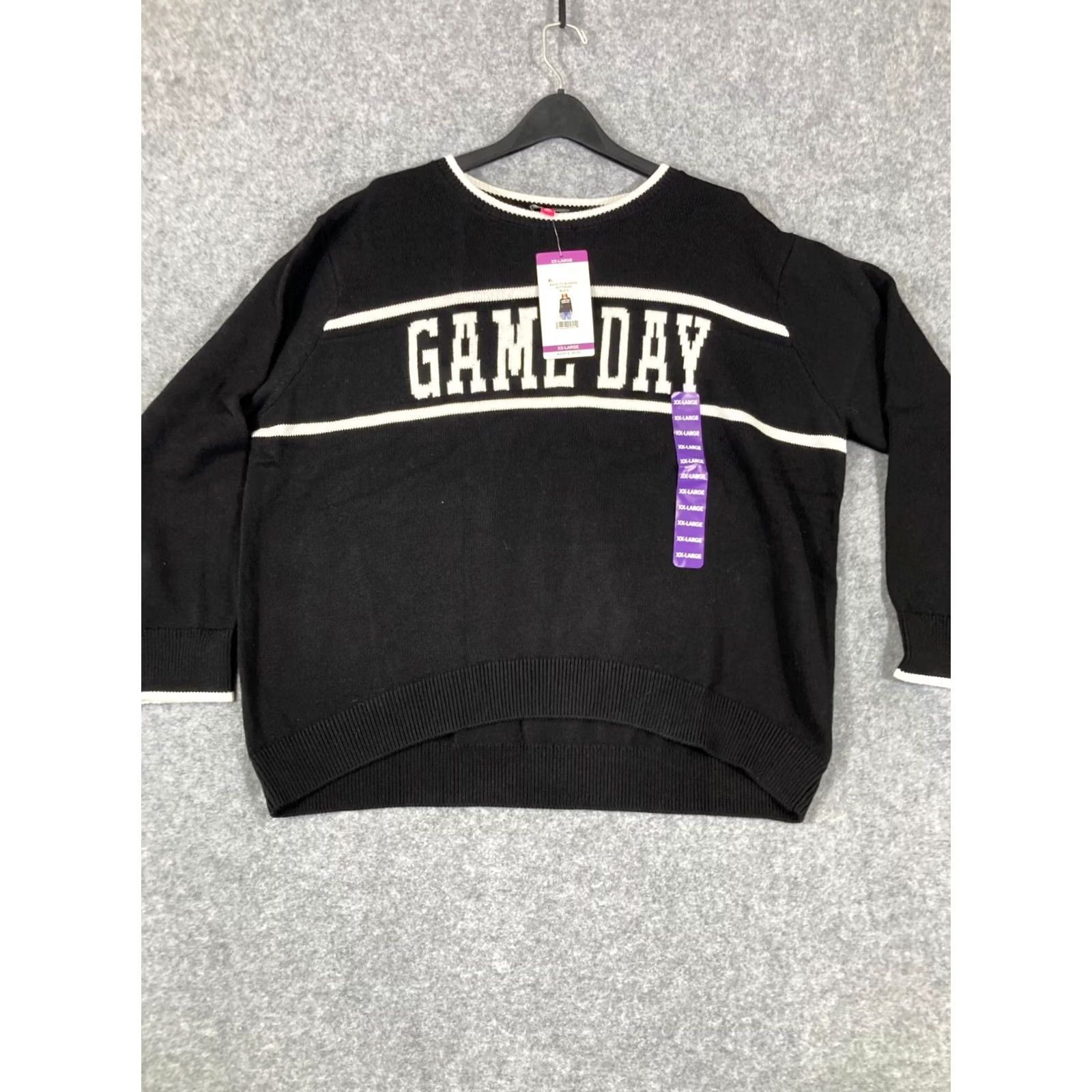 Vince Camuto Vince Camuto Pullover Sweater Womens 2XL Black Game Day Knit Long Sleeve NWT Size XXL / US 16-18 / IT 52-54 - 3 Thumbnail