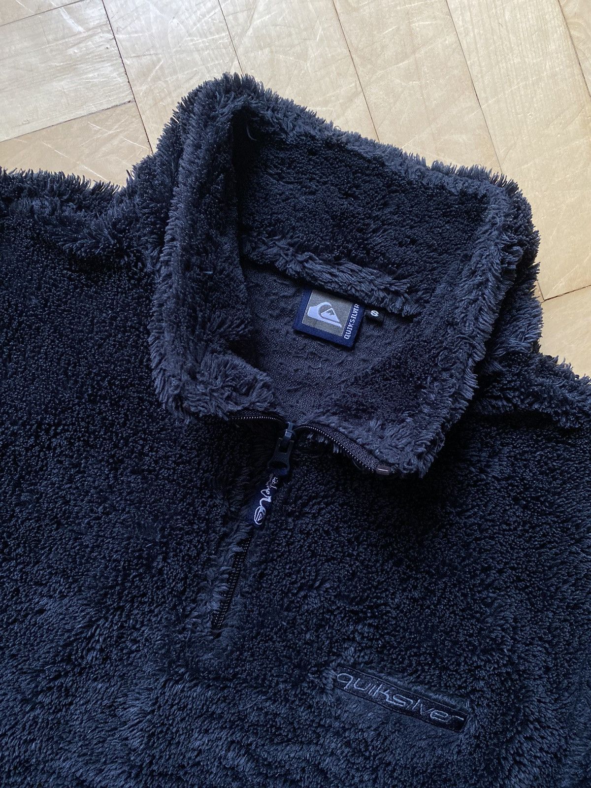 Quiksilver Quiksilver Vintage Rare Big Logo Teddy Surf Pocket Fleece Size US M / EU 48-50 / 2 - 11 Thumbnail
