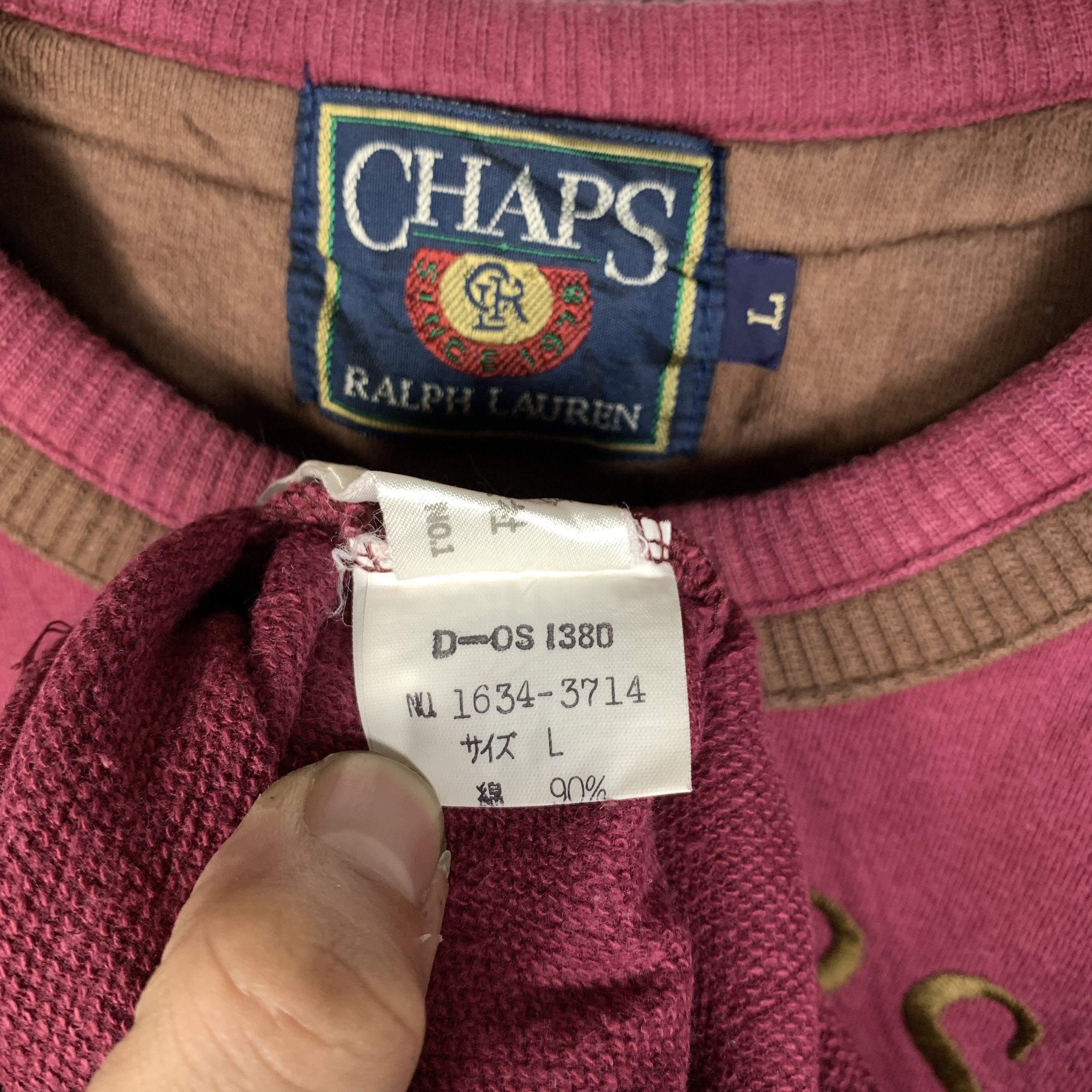 Chaps Ralph Lauren Vintage 90s Chaps Ralph Lauren Sweatshirt Crewneck Size US M / EU 48-50 / 2 - 4 Thumbnail