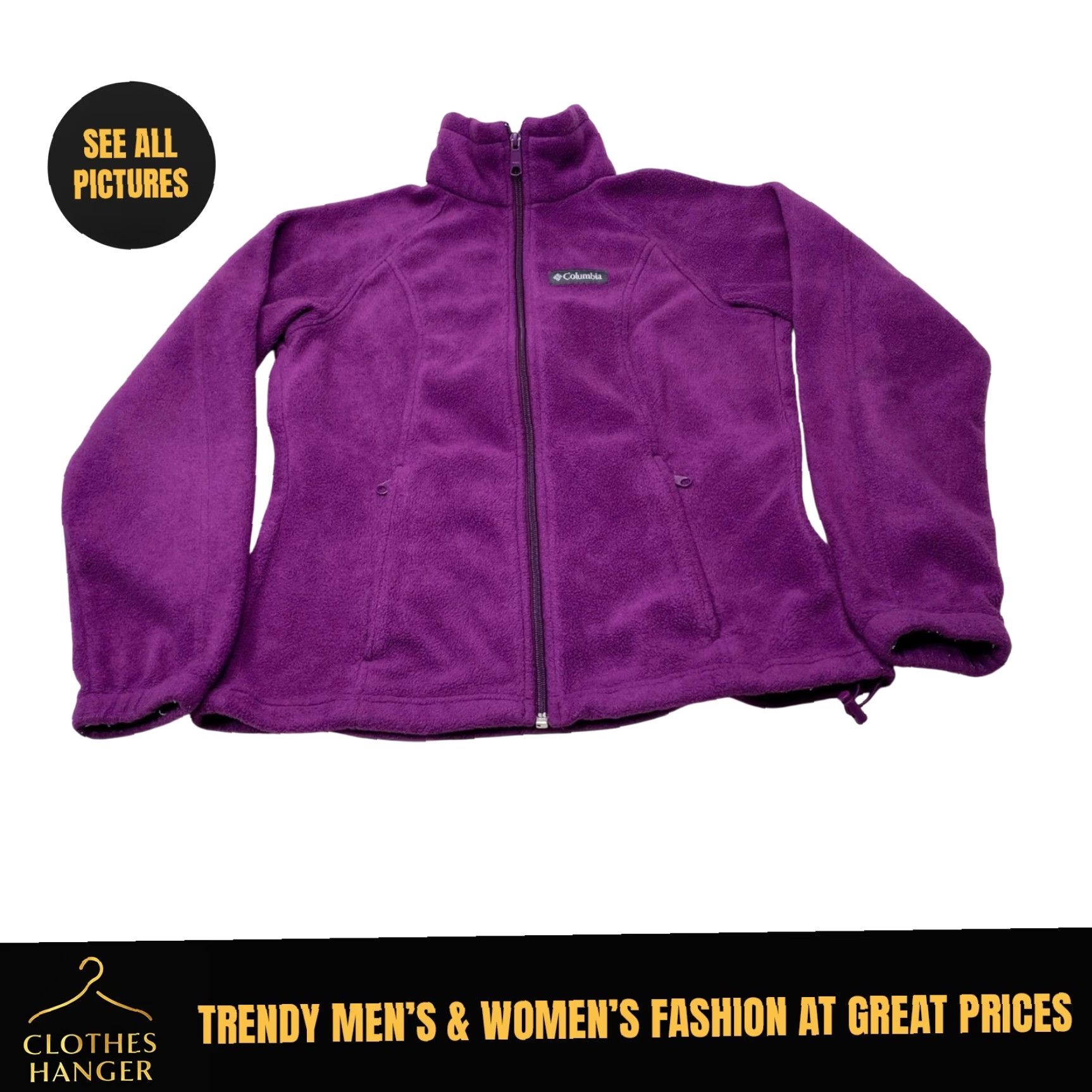Vintage VINTAGE: No — discard. Columbia Jacket Womens XSmall Plum Fleece Full Zip Up Sweater Sweatshirt 7536 Size XS / US 0-2 / IT 36-38 - 2 Thumbnail
