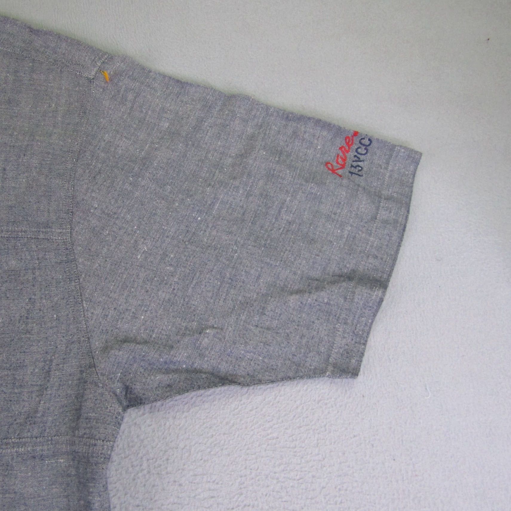 Vintage VINTAGE Mecca Shirt Mens 2XL Gray Button Up Linen Blend Camp Casual Y2K Size US XXL / EU 58 / 5 - 2 Thumbnail