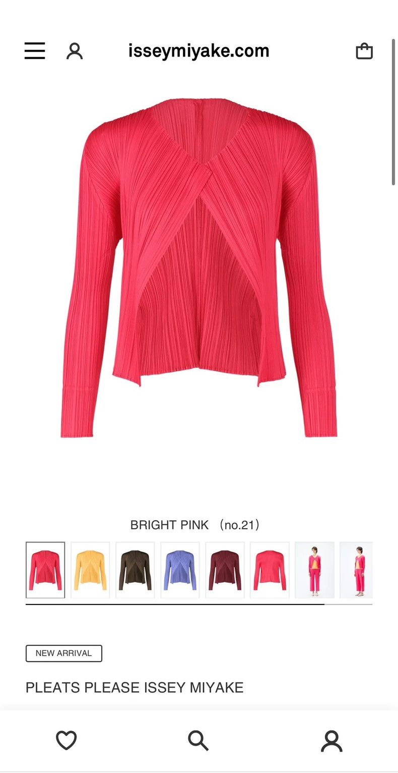Issey Miyake Issey Miyake size:5 Pink cardigan Size XS / US 0-2 / IT 36-38 - 1 Thumbnail