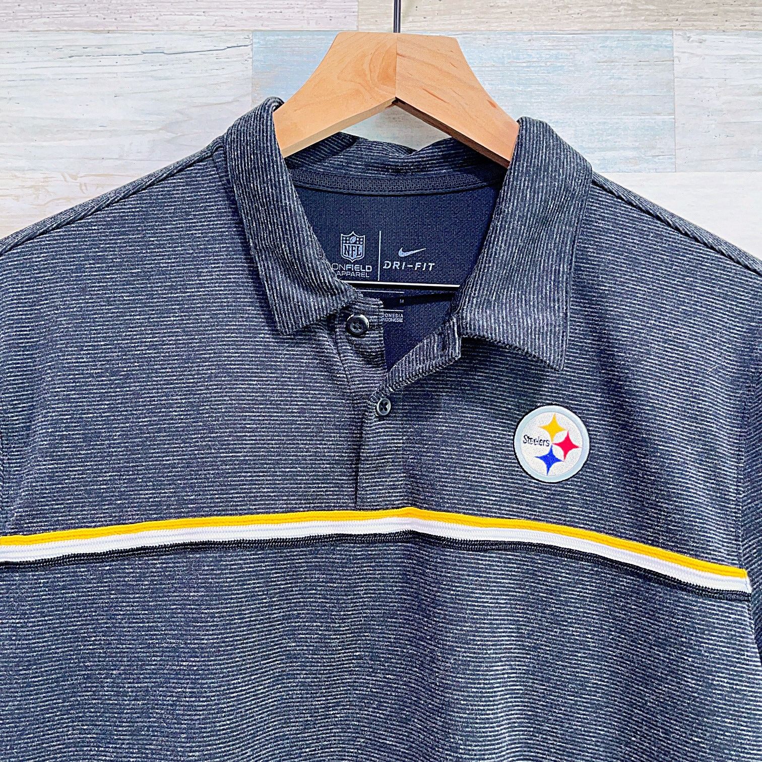 Nike Pittsburgh Steelers Nike On Field Performance Polo Gray NFL Size US M / EU 48-50 / 2 - 2 Thumbnail