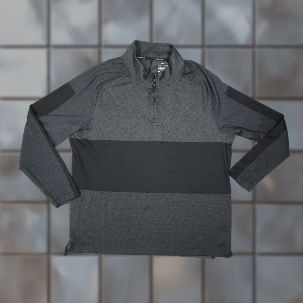 Nike NIKE GOLF DRI-FIT Men Extra Large Gray Vapor 1/4 Zip Performance Pullover Nike Golf Dri-Fit Vapor 1/4 Zip Pullover Gray Extra Large Men Size US XL / EU 56 / 4 - 1 Thumbnail