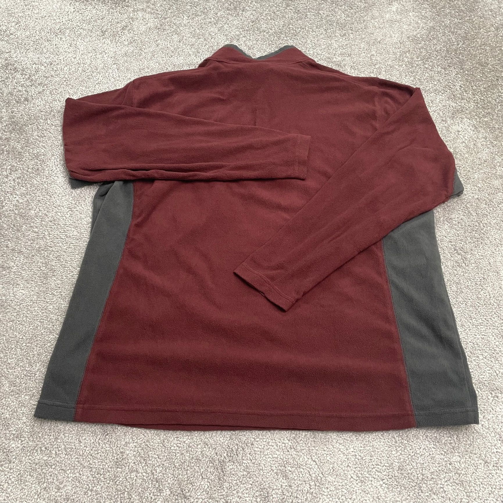 Vintage Columbia Klamath Range Fleece Jacket Men XL Red Gray 1/4 Zip Light-weight Outdoor Size US XL / EU 56 / 4 - 2 Thumbnail