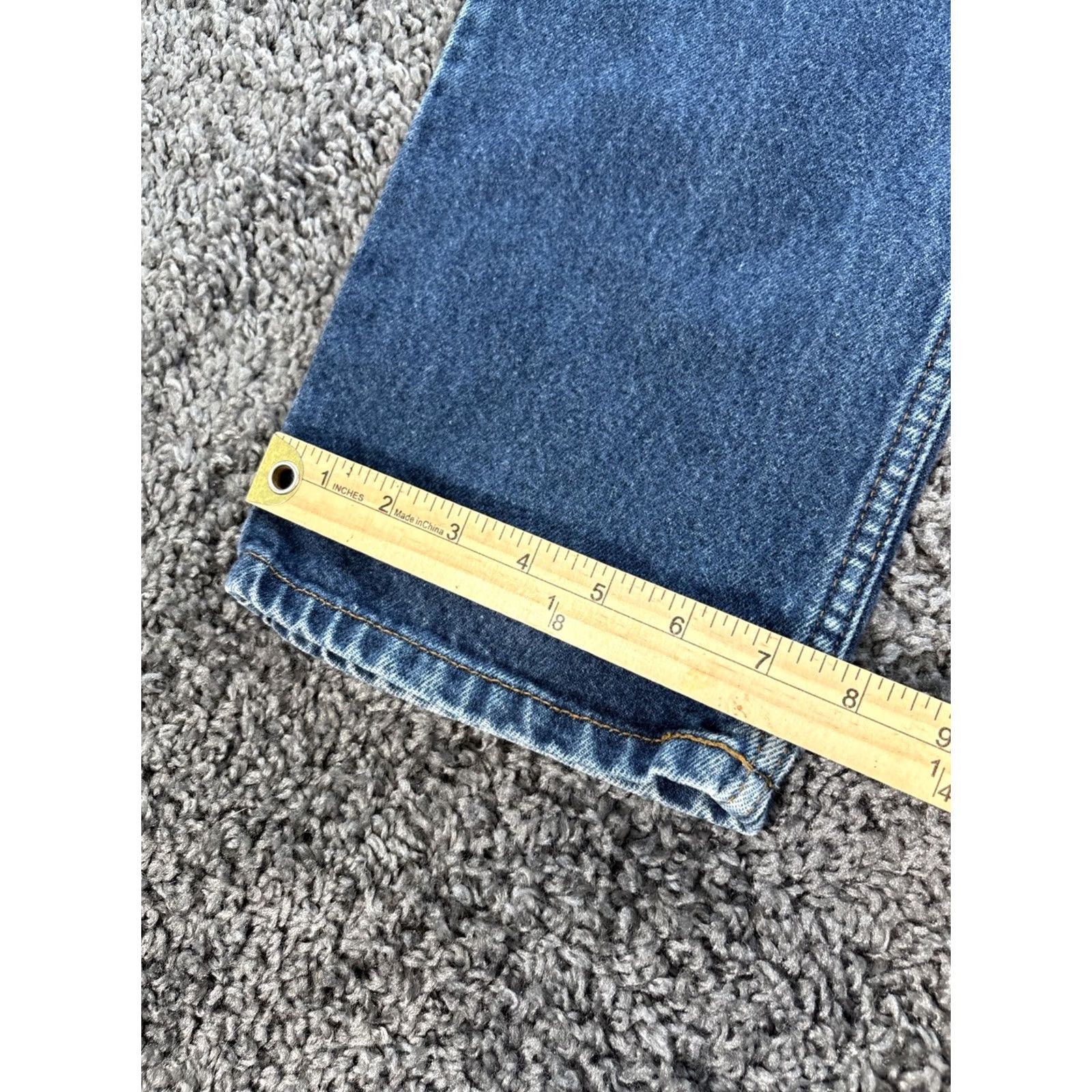 Levi's Levi's 550 Jeans Men 33x32 Relaxed Fit Light Wash Wide-Leg Blue Denim 5-Pocket zipper logo Size US 33 - 3 Thumbnail