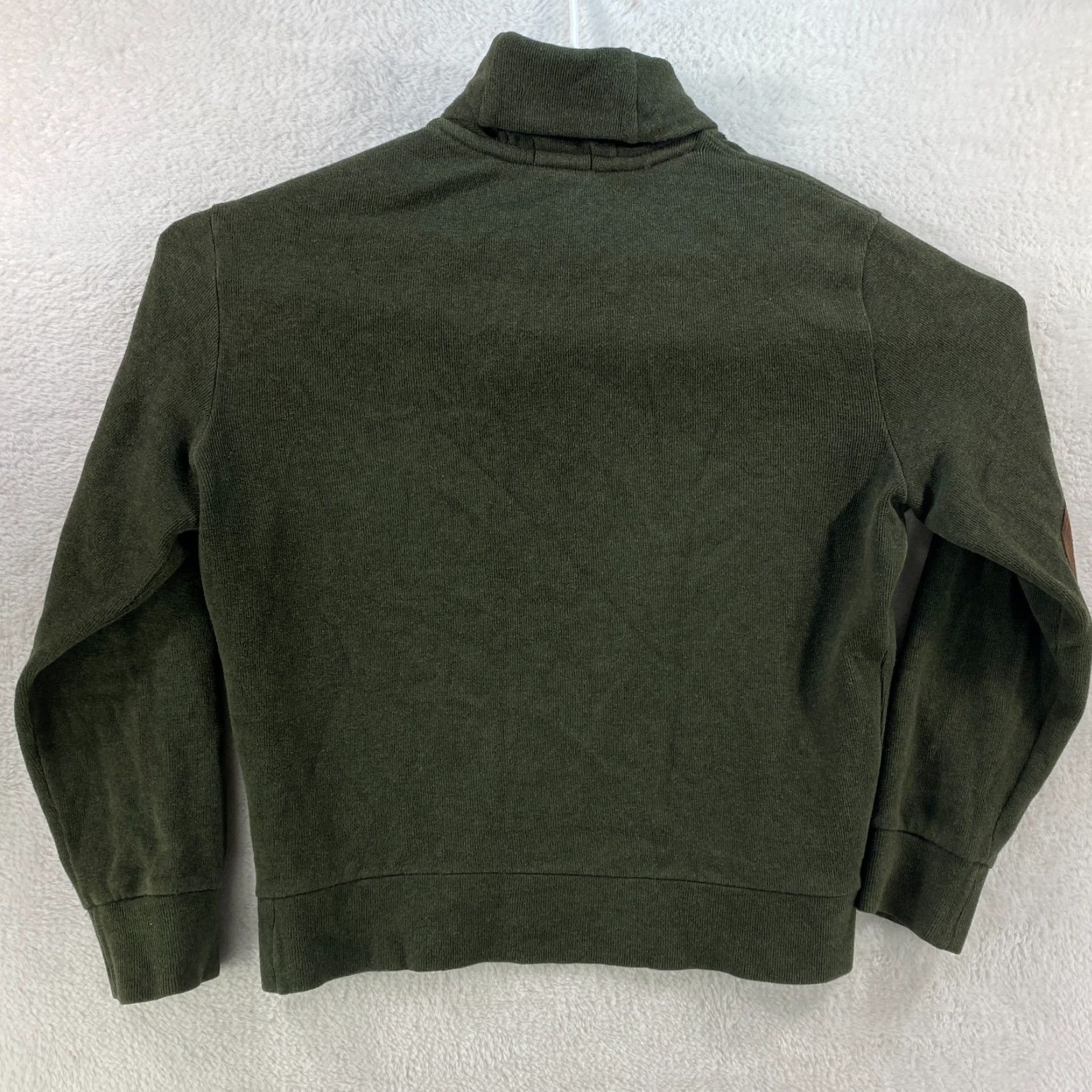 Polo Ralph Lauren VINTAGE Polo Ralph Lauren Green Mens M Sweater Shawl Collar Elbow Patches Size US M / EU 48-50 / 2 - 2 Thumbnail