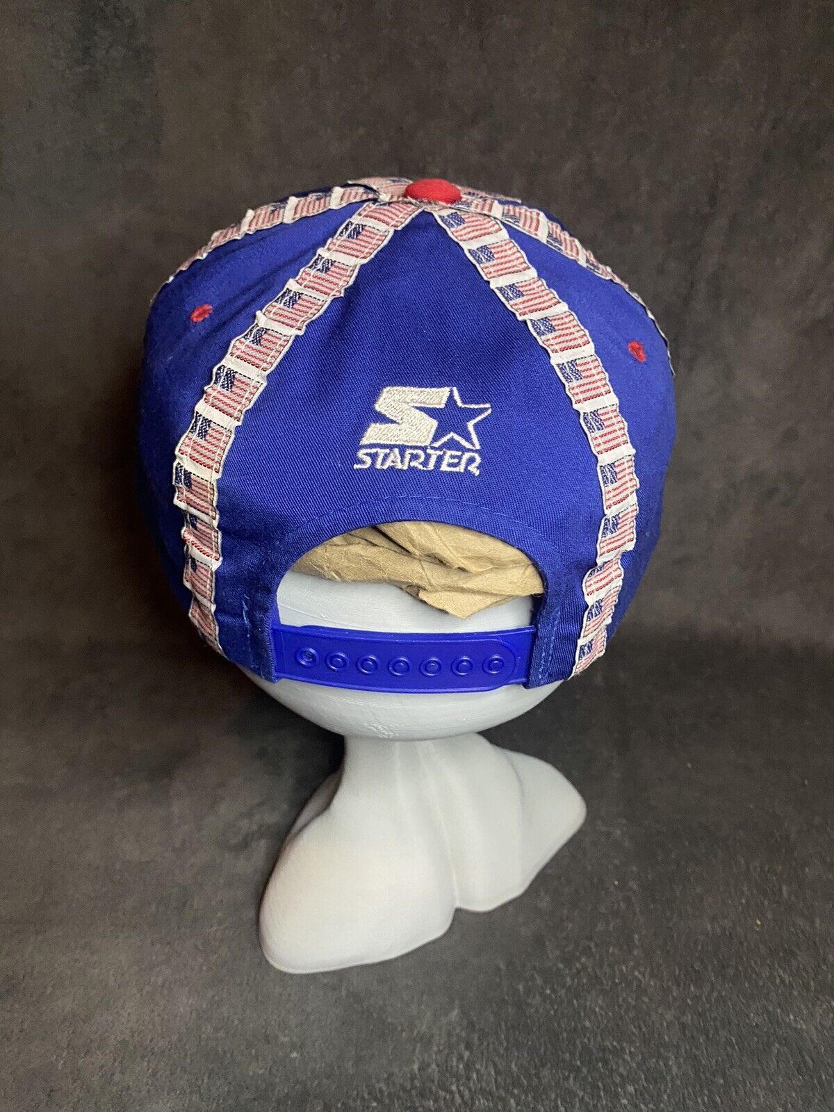 Starter Vintage 90s Starter USA Flag Olympic Rings Snapback Hat Size ONE SIZE - 4 Thumbnail