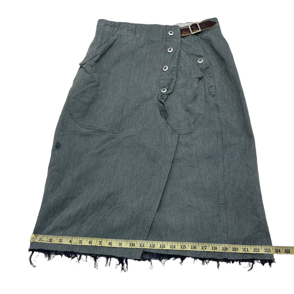 CIVARIZE Rare ROE Made In Japan Unisex Denim Skirt Size 32" / US 10 / IT 46 - 9 Thumbnail