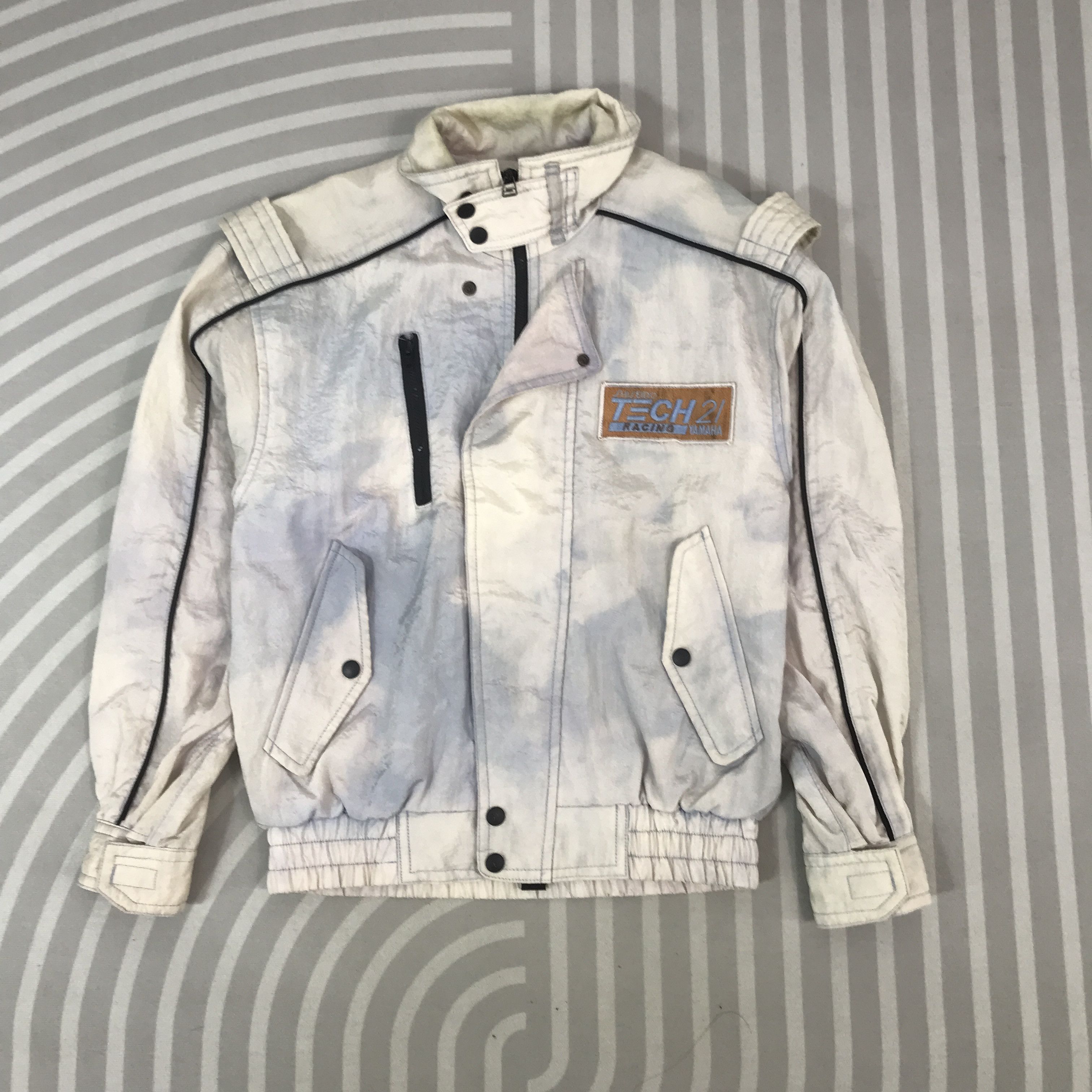 Vintage × Yamaha Vintage Yamaha Shiseido Tech 21 Racing Acid wash Jacket Size US L / EU 52-54 / 3 - 2 Thumbnail