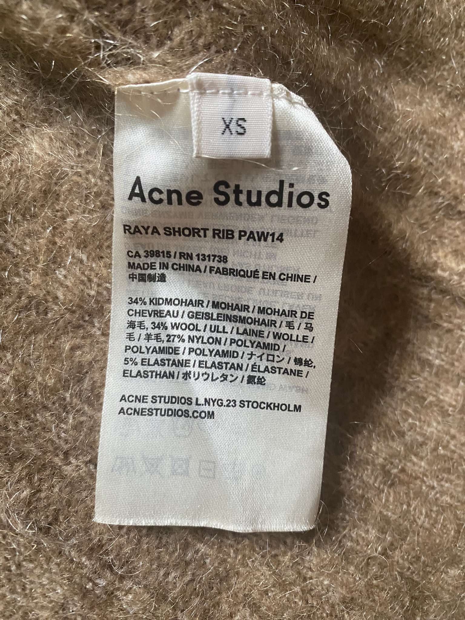 Acne Studios Women Acne Studios Cardigan Raya Short Rib Paw Season 2014 Size S / US 4 / IT 40 - 6 Thumbnail