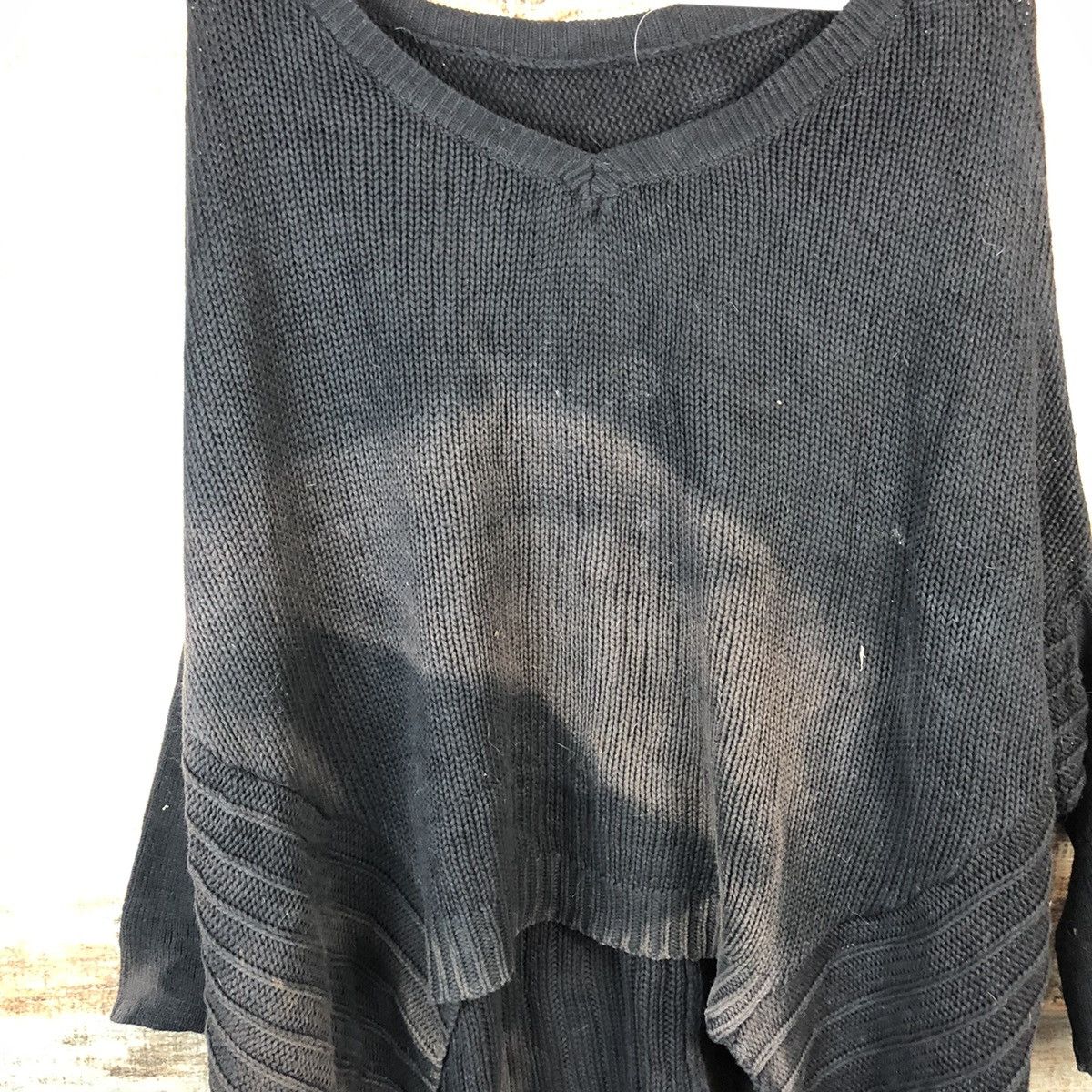 Japanese Brand Antique Black faded Knitwear #A1341 Size L / US 10 / IT 46 - 9 Thumbnail