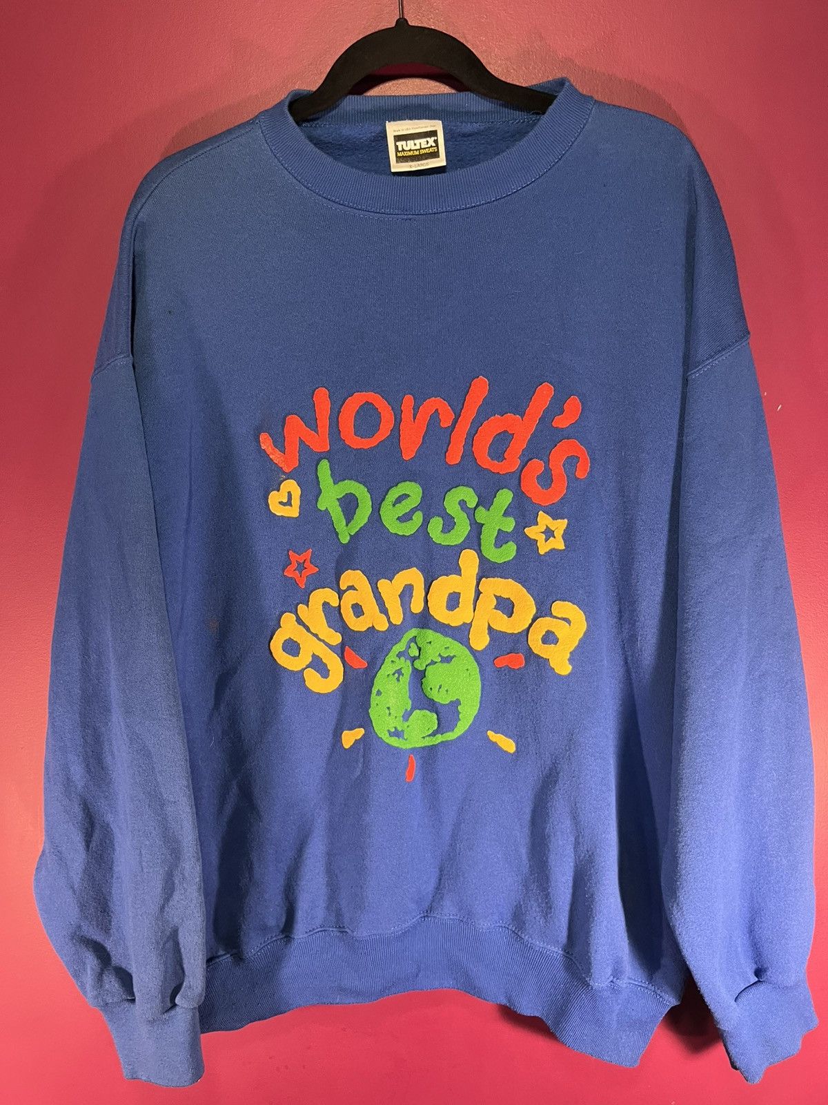 Tultex Vintage tultex worlds best grandpa Size US XL / EU 56 / 4 - 1 Thumbnail