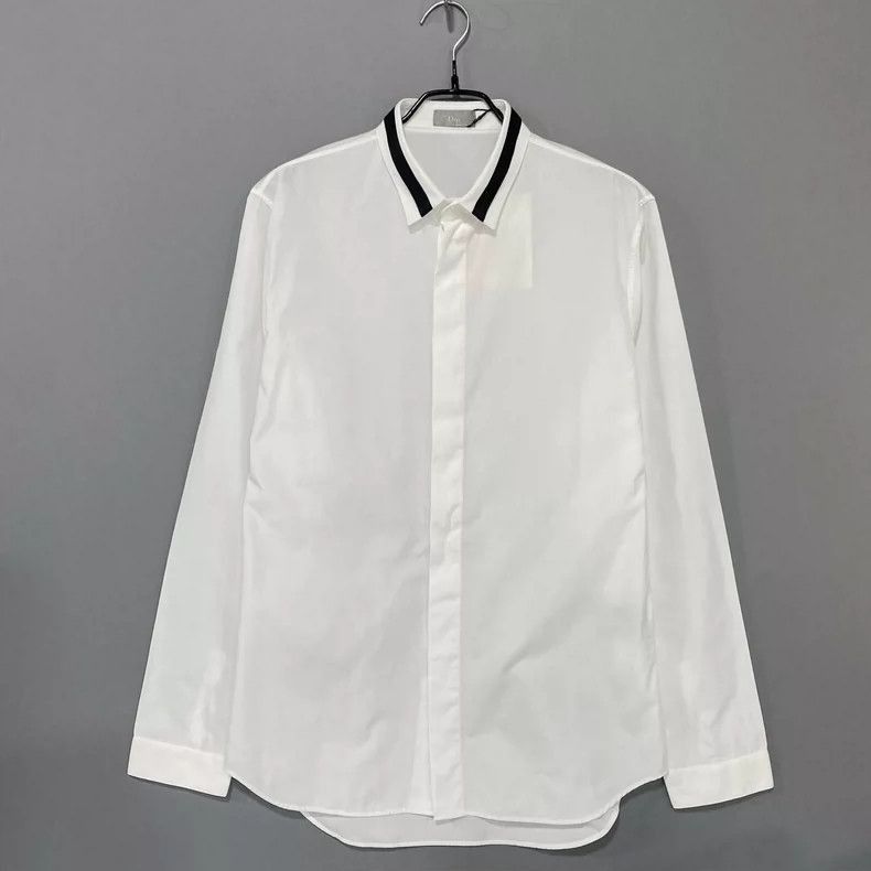 Dior Dior Classic Solid Color Shirt Dior-2507 Size M / US 6-8 / IT 42-44 - 3 Thumbnail