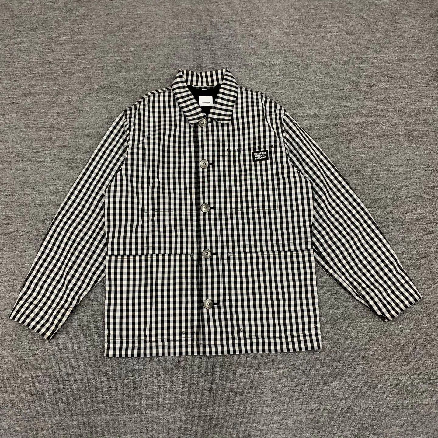 Burberry Burberry Black & White Check Shirt Jacket Size S 95 New Size US S / EU 44-46 / 1 - 1 Thumbnail