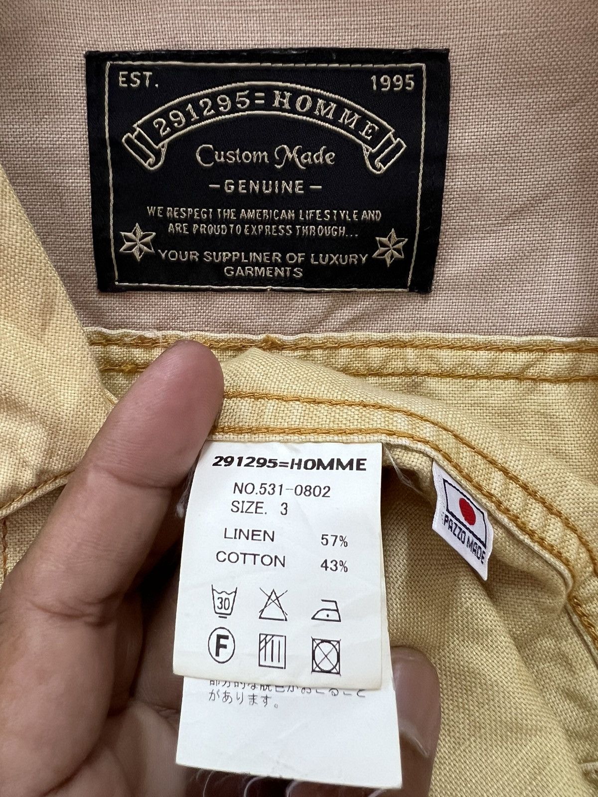 291295=Homme 🔥 291295 HOMME JAPAN CUSTOM MADE LINEN CHORE JACKET - M Size US S / EU 44-46 / 1 - 8 Thumbnail